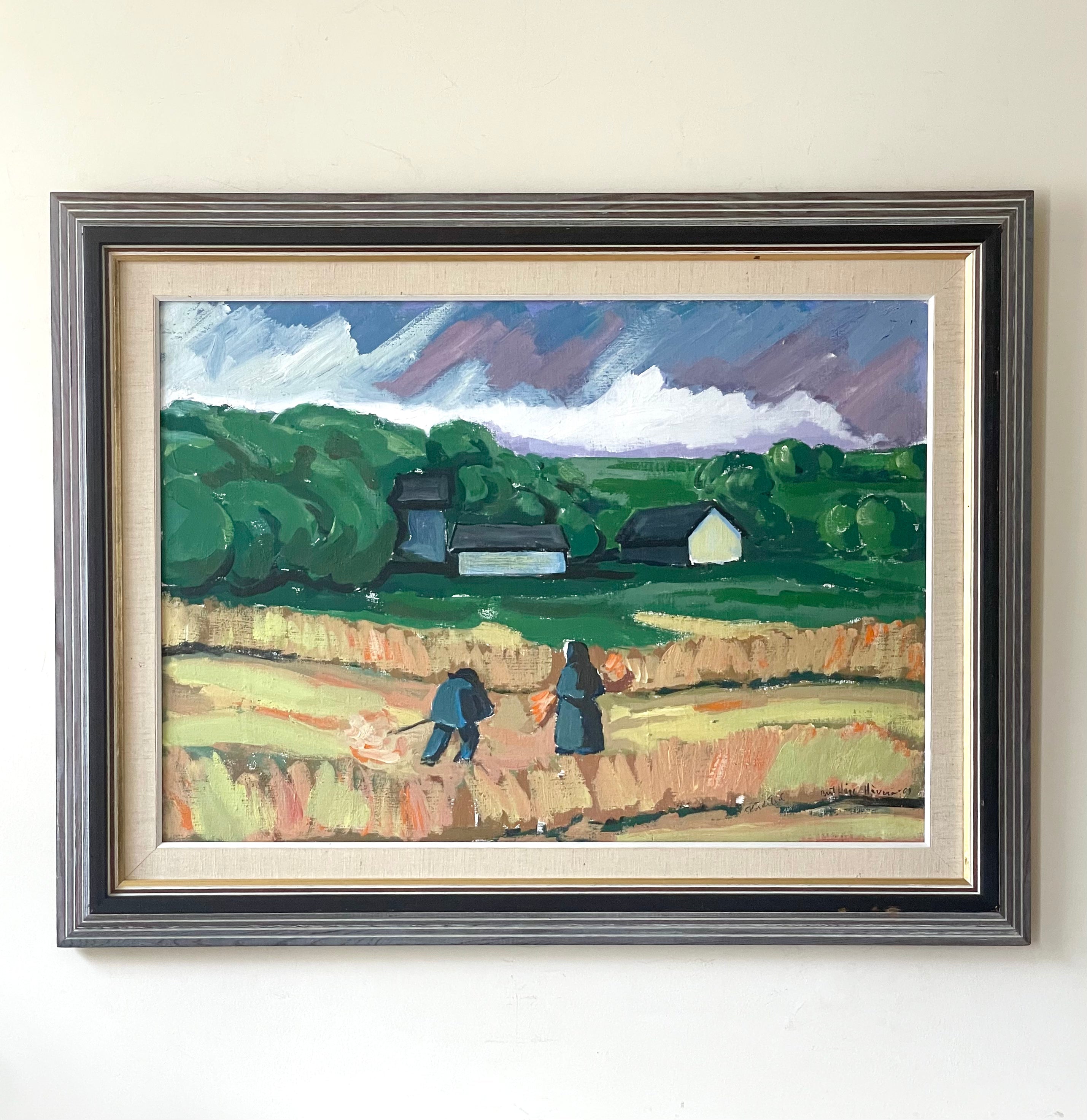Wheat Harvest Oil Painting