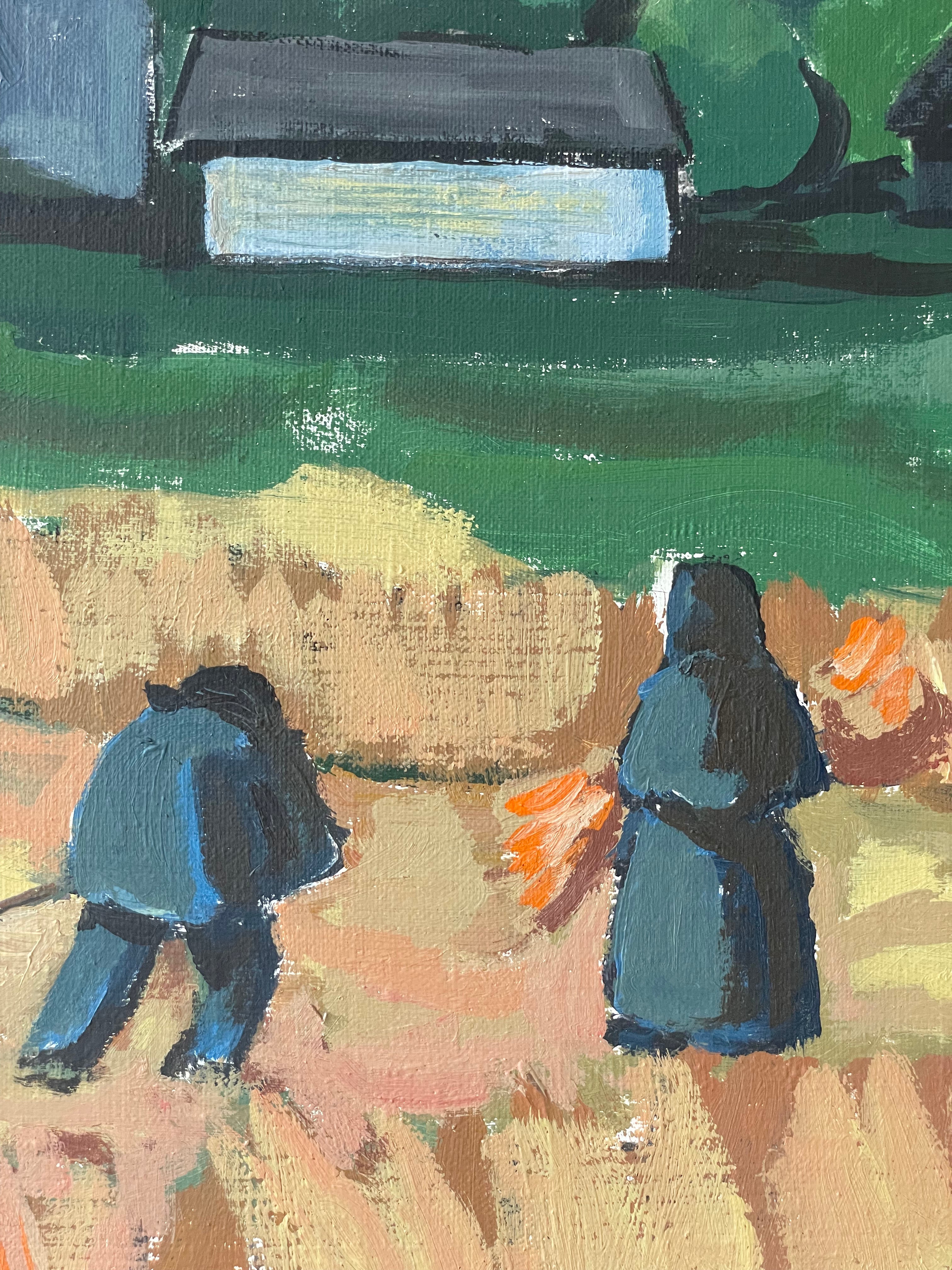 Wheat Harvest Oil Painting