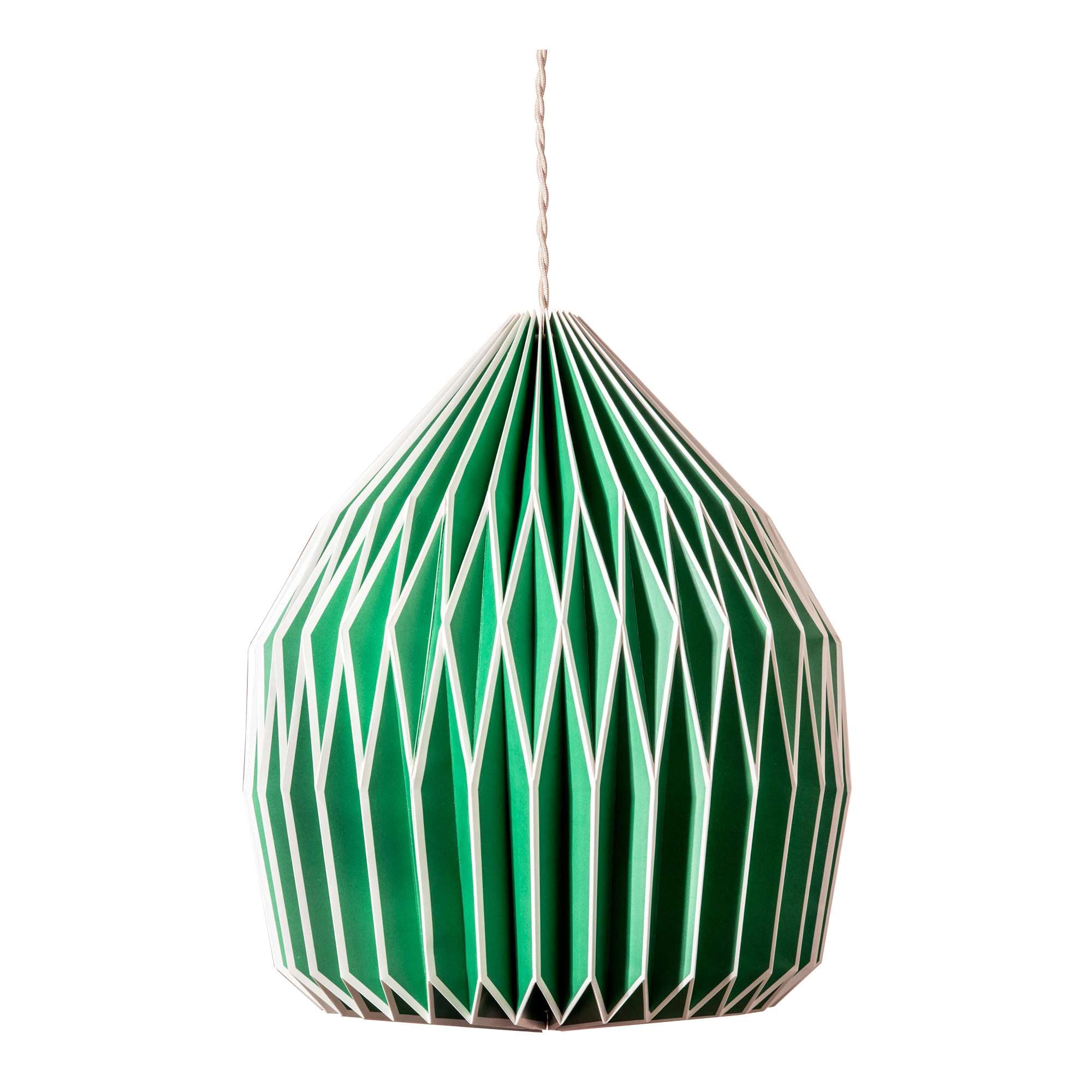 Neon Green Paper Lampshade