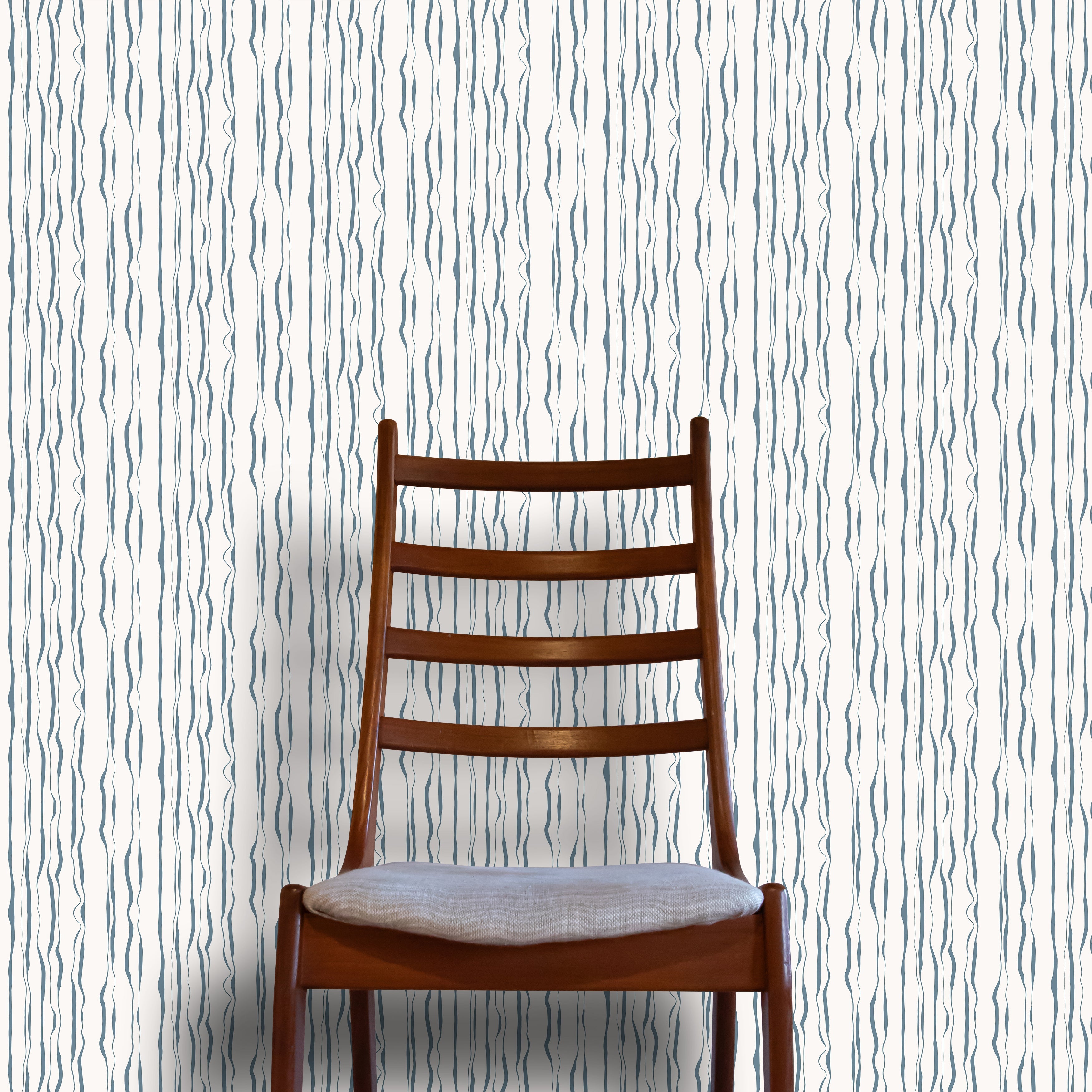 Indian Ink Wallcovering | Stone Blue