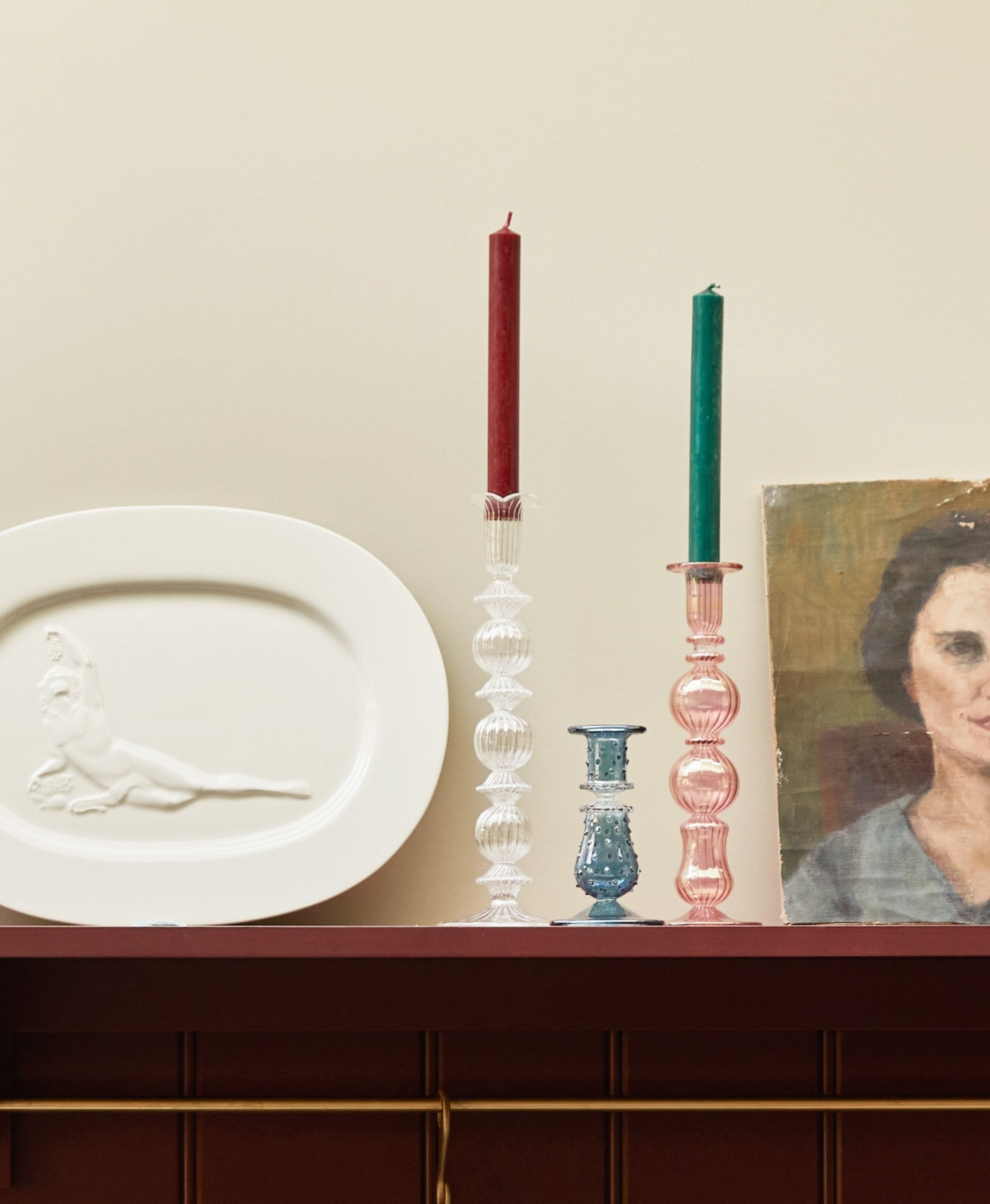 Horus Glass Candlestick