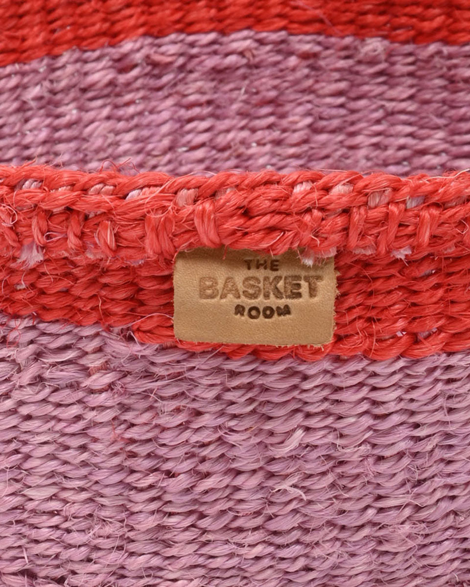 Jukumu Purple & Red Trim Bread Basket