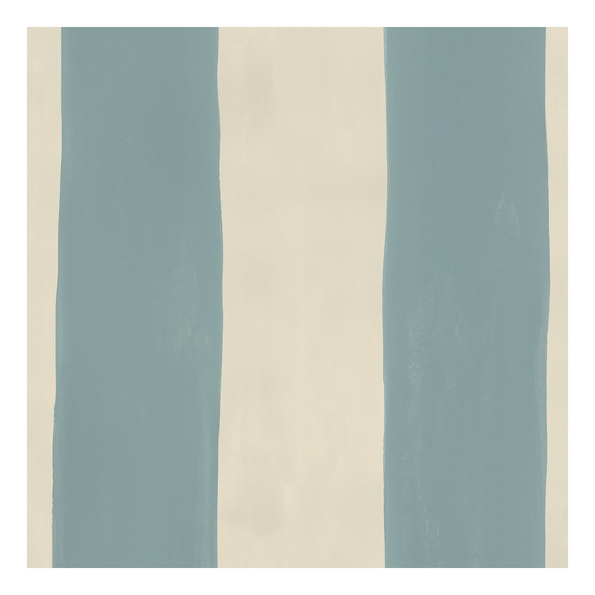 Jumbo Stripe Wallpaper | Stone Blue