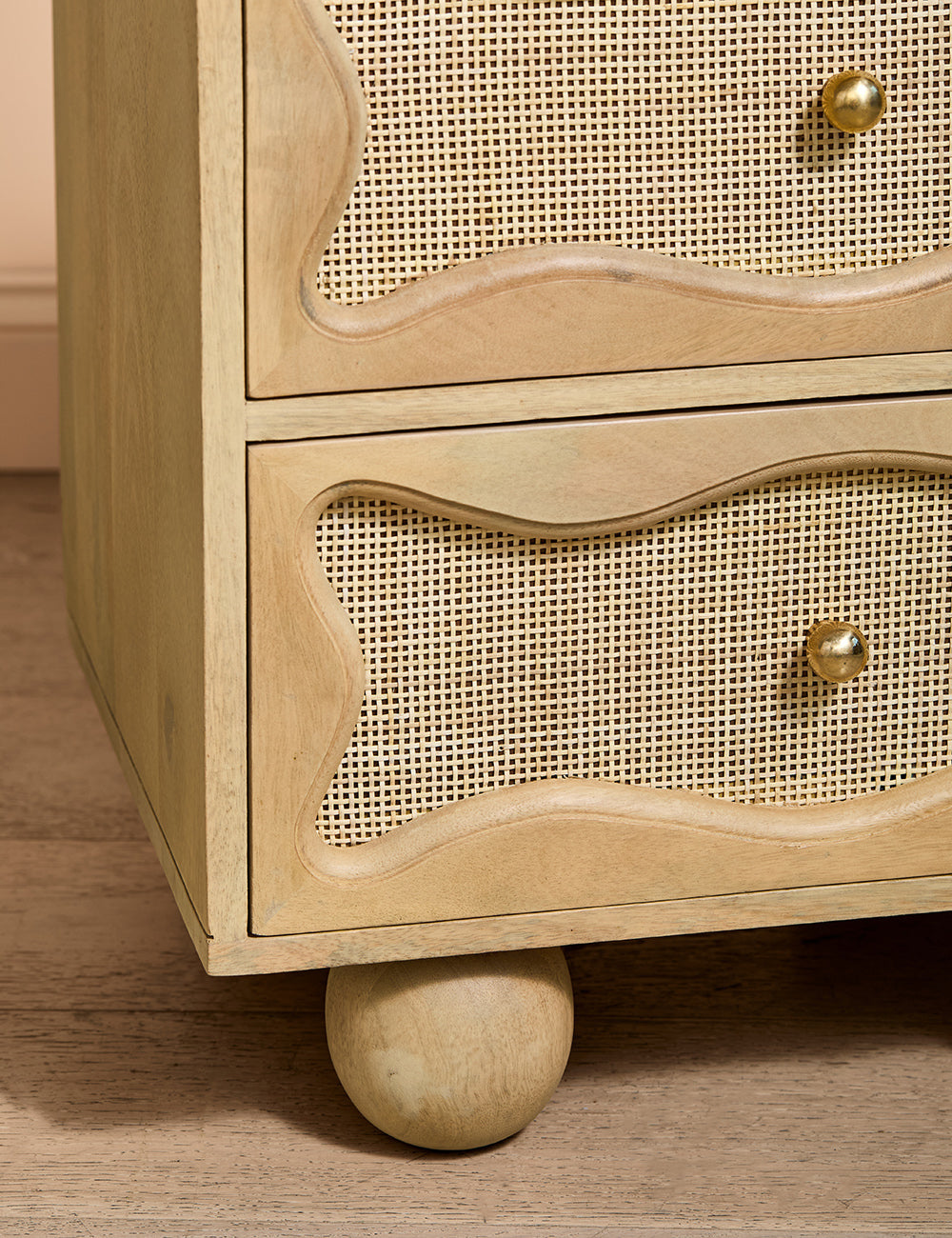 Josephine 2 Drawer Bedside Table