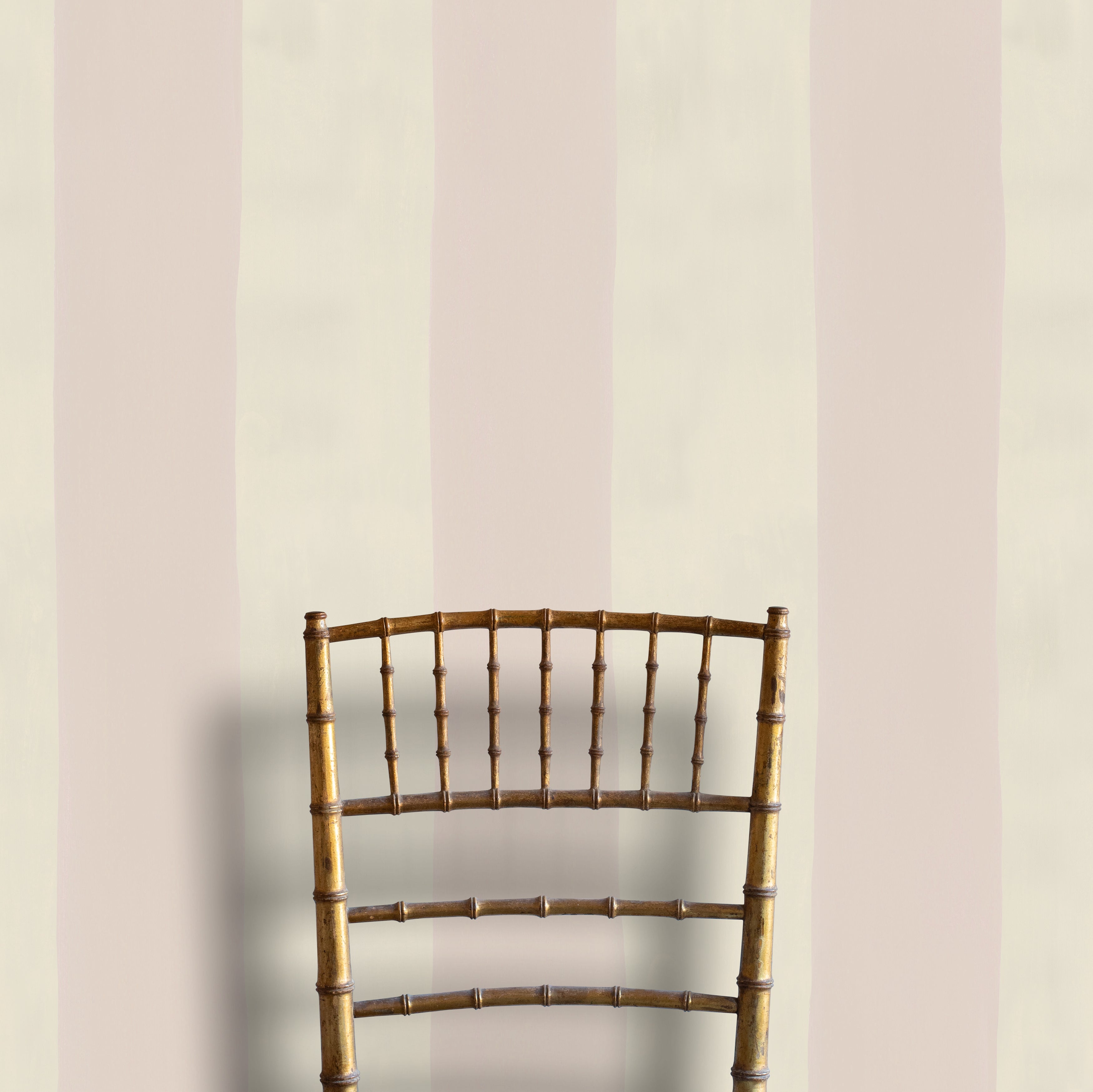 Jumbo Stripe Wallpaper | Rose