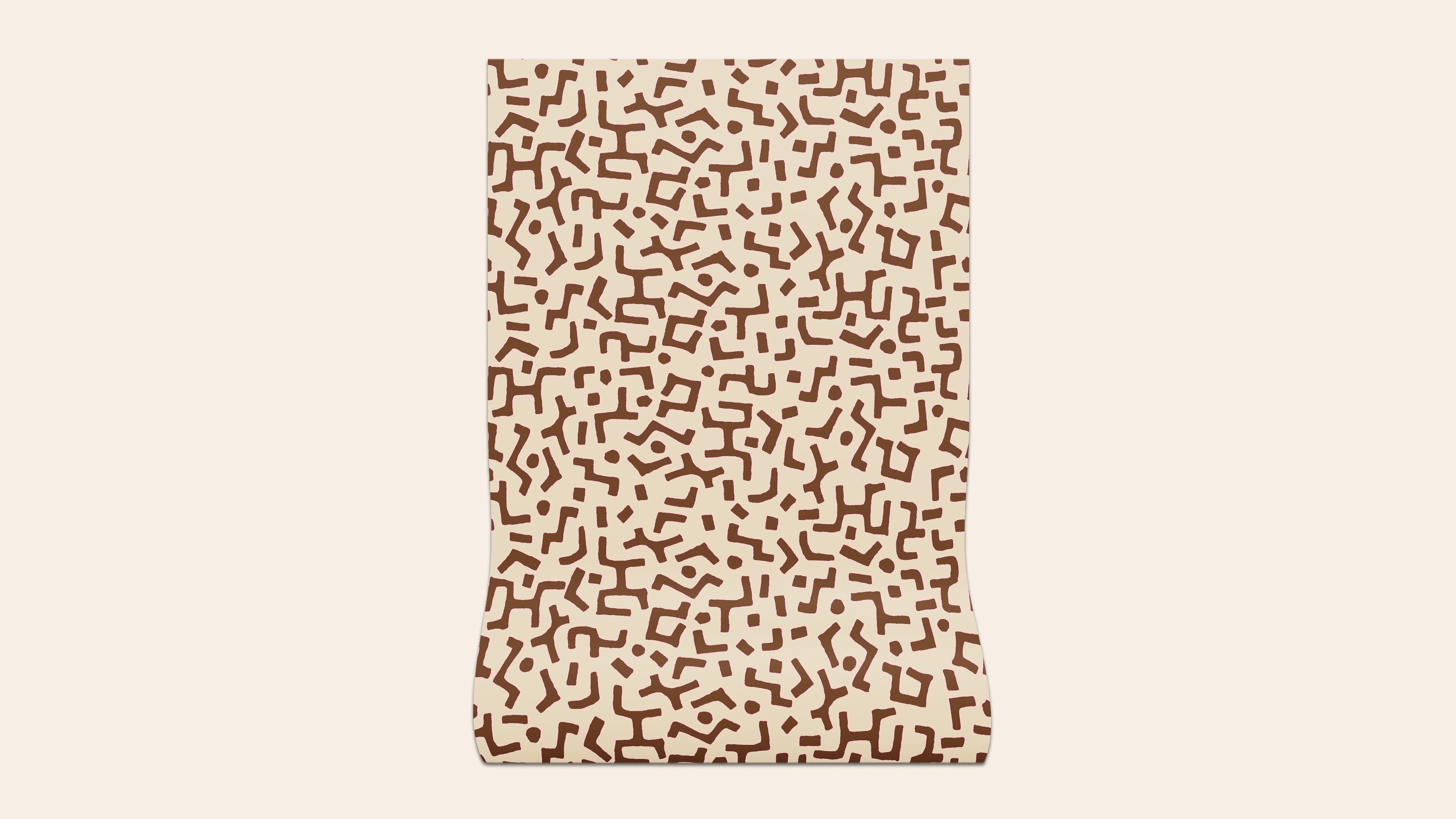 Raphia Wallpaper, Tobacco, Roll