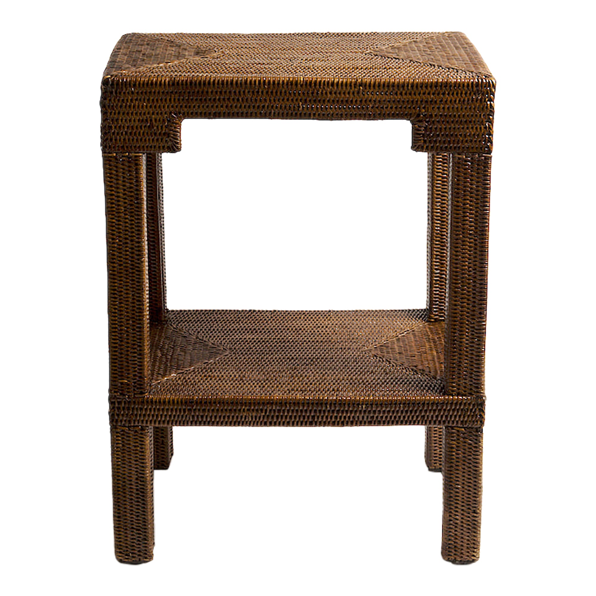 Katha Rattan Side Table | Brown