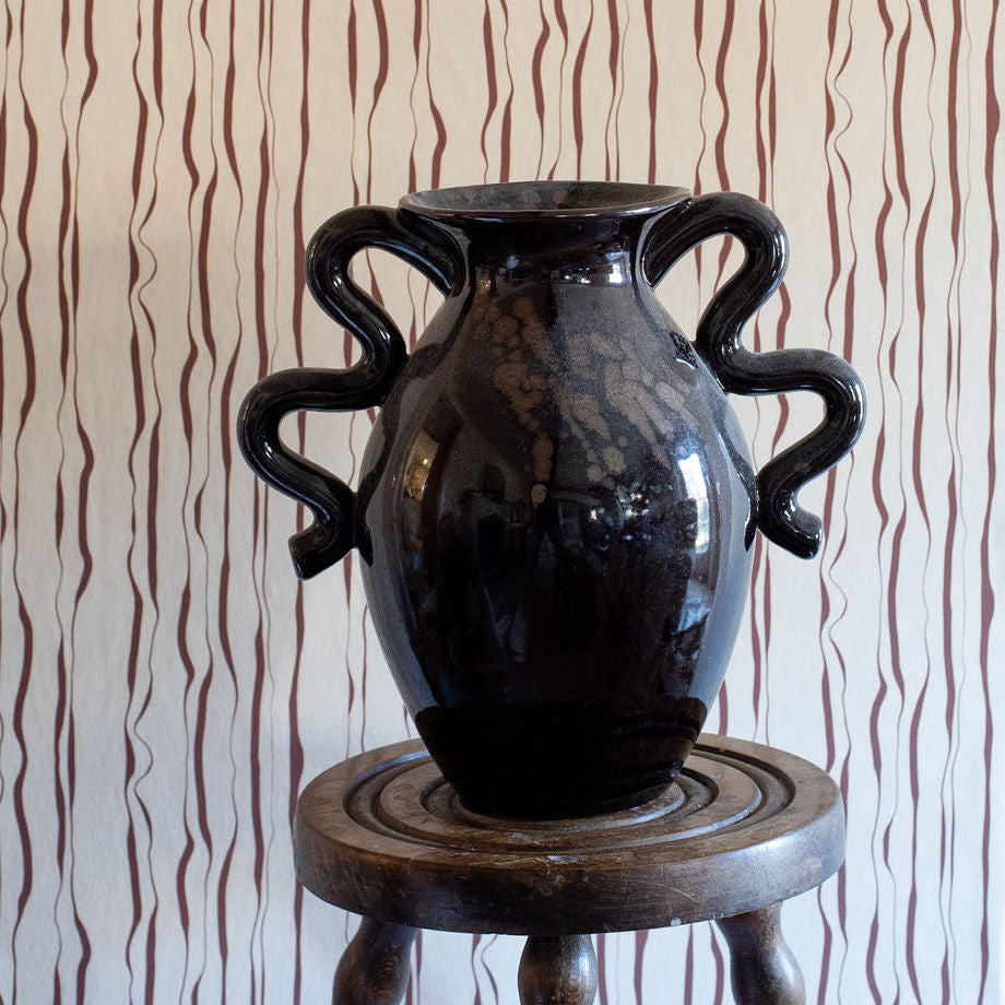 Indian Ink Wallcovering | Oxblood