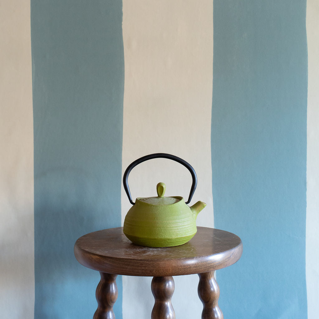 Jumbo Stripe Wallpaper | Stone Blue