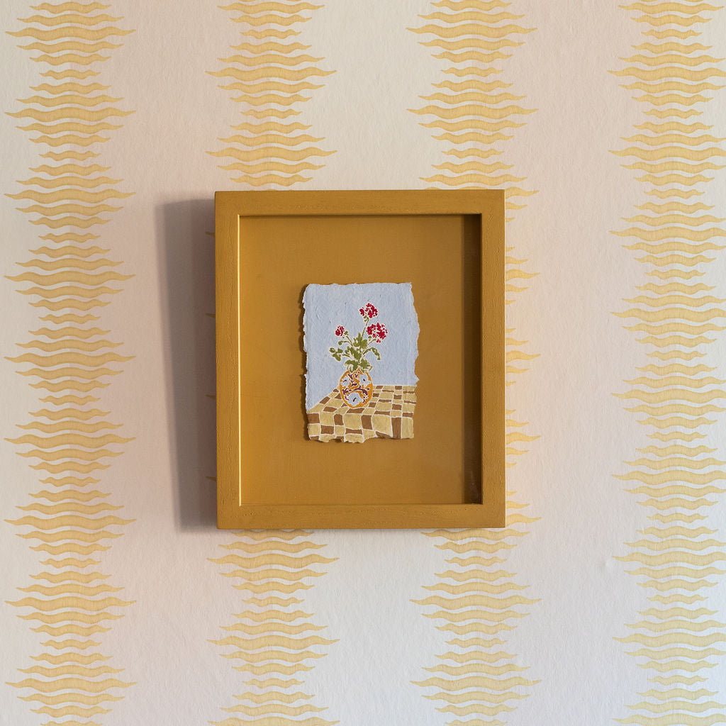 Crimped Stripe Wallpaper | Powder