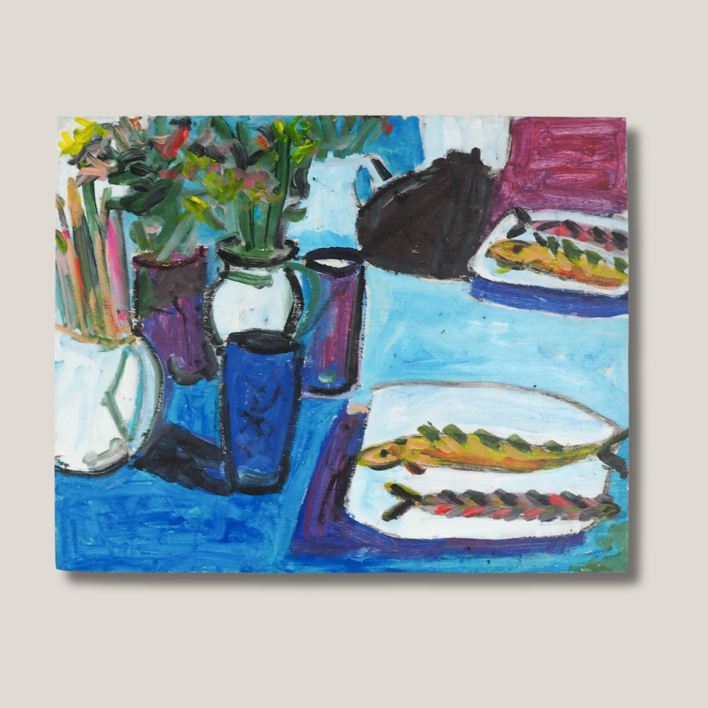 Oil on Board Still Life Painting