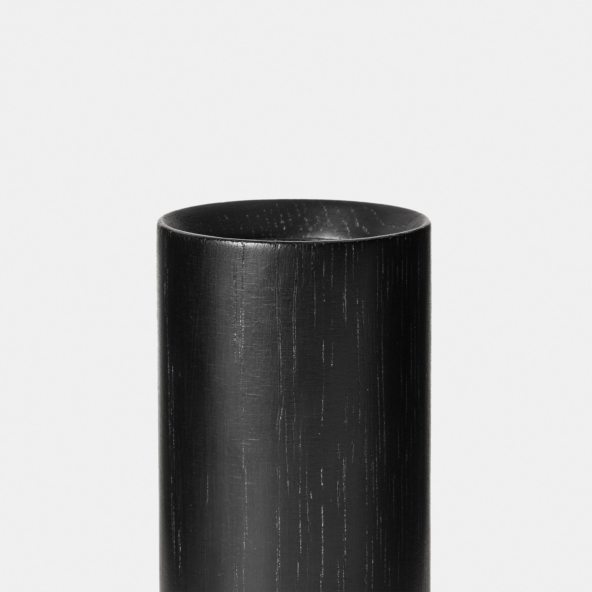 Knuckle Table Lamp in Blackened Oak + Oval