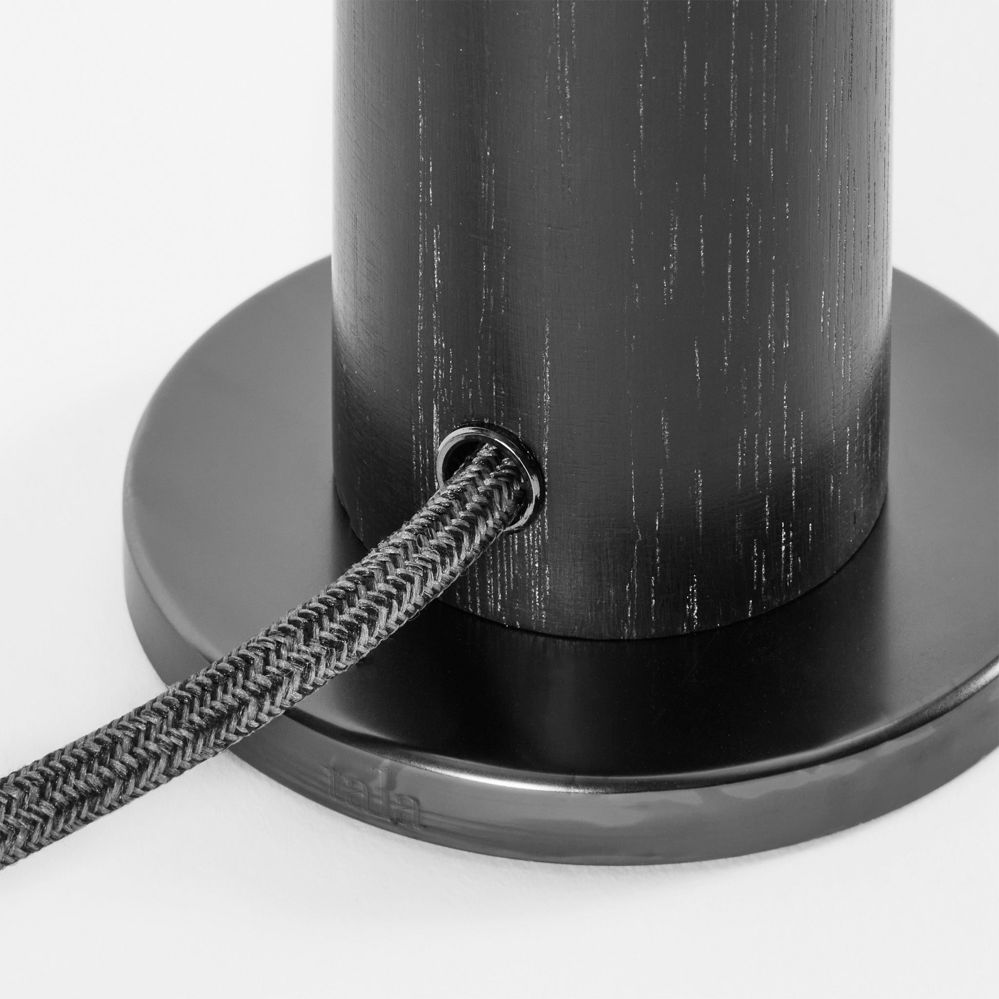 Knuckle Table Lamp in Blackened Oak + Sphere IV - Set of 2