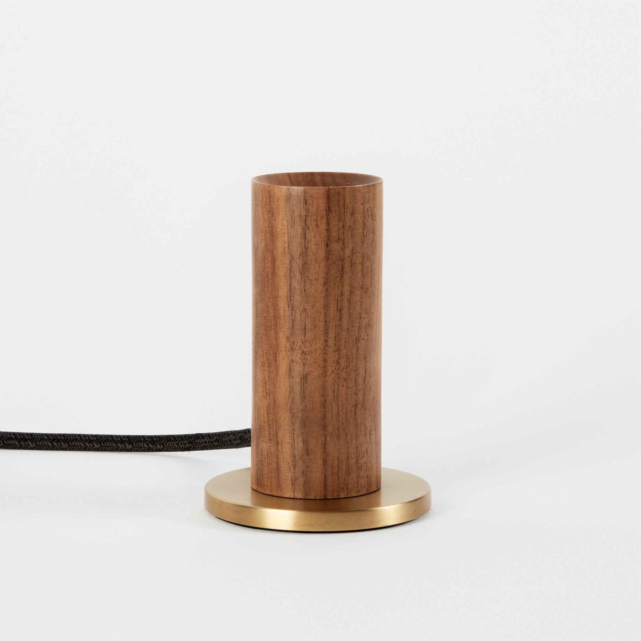Knuckle Table Lamp in Walnut + Sphere IV