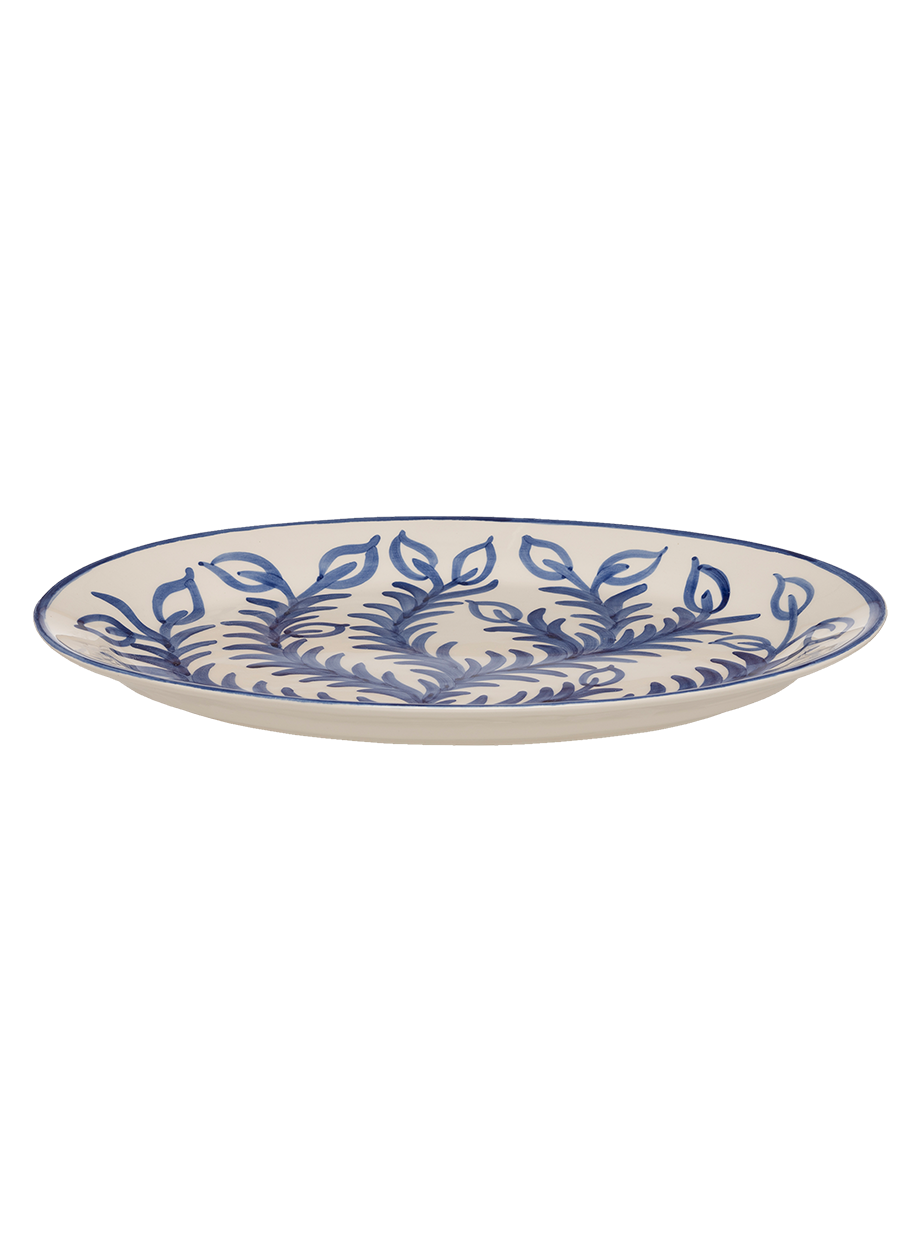 Large Blue Vina Platter