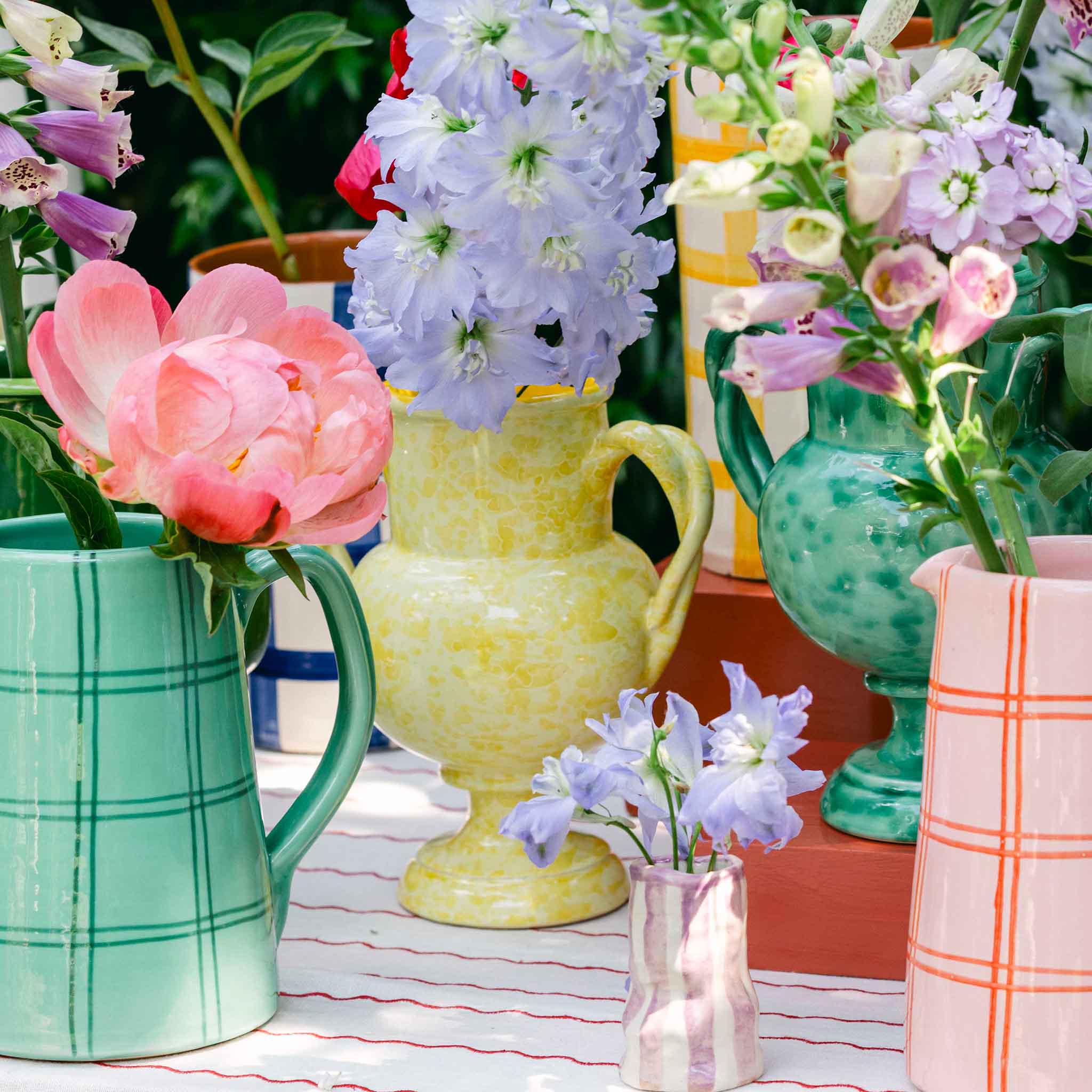 Splatterware Two Handle Vase