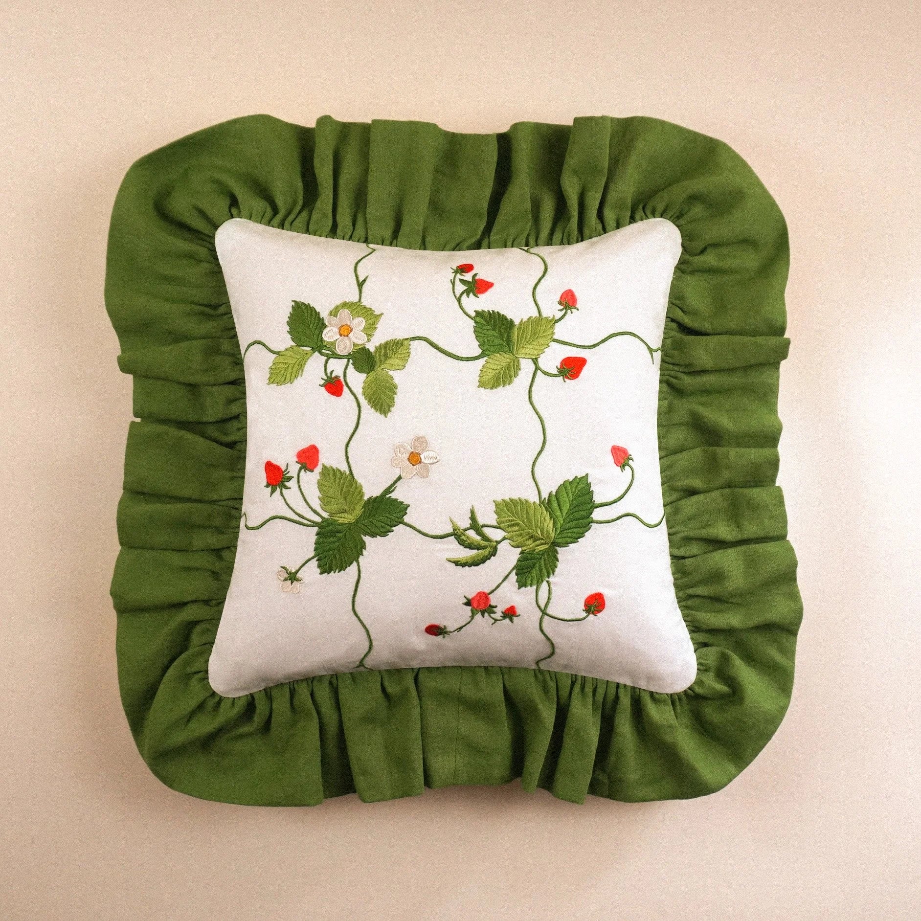 Strawberry Patch Cushion