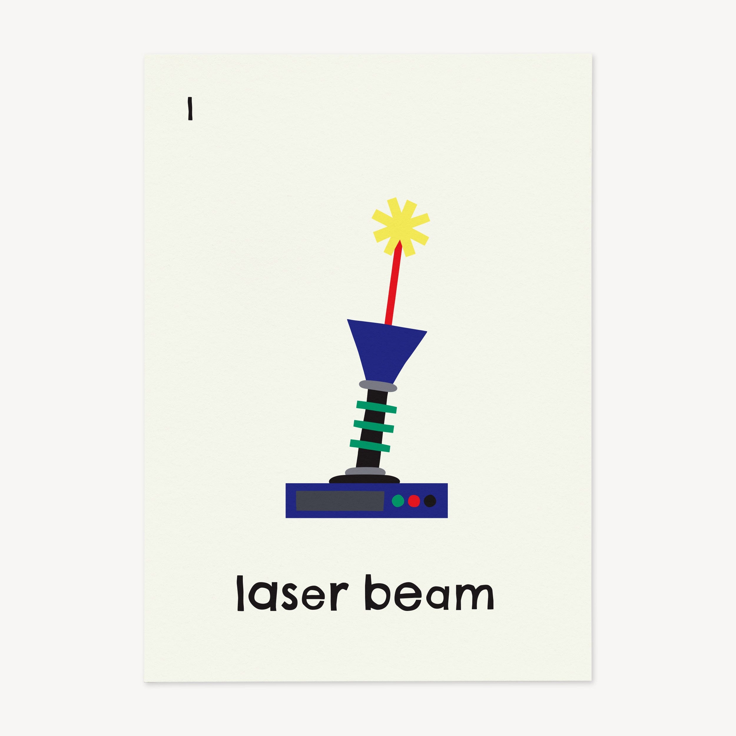 L for Laser Beam | Giclée Fine Art Print