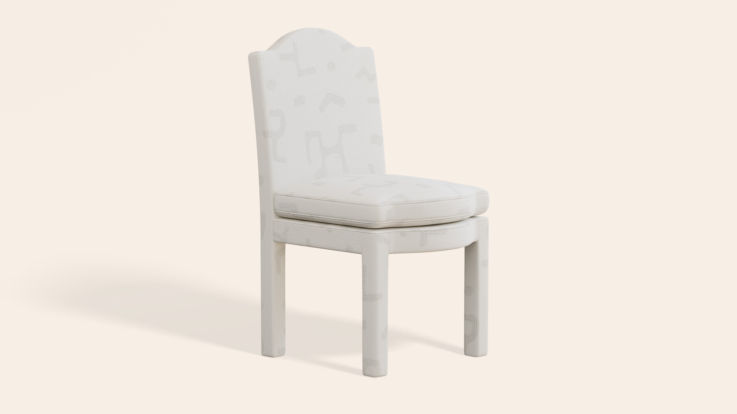 Pair of Leo Dining Chairs, Powder
