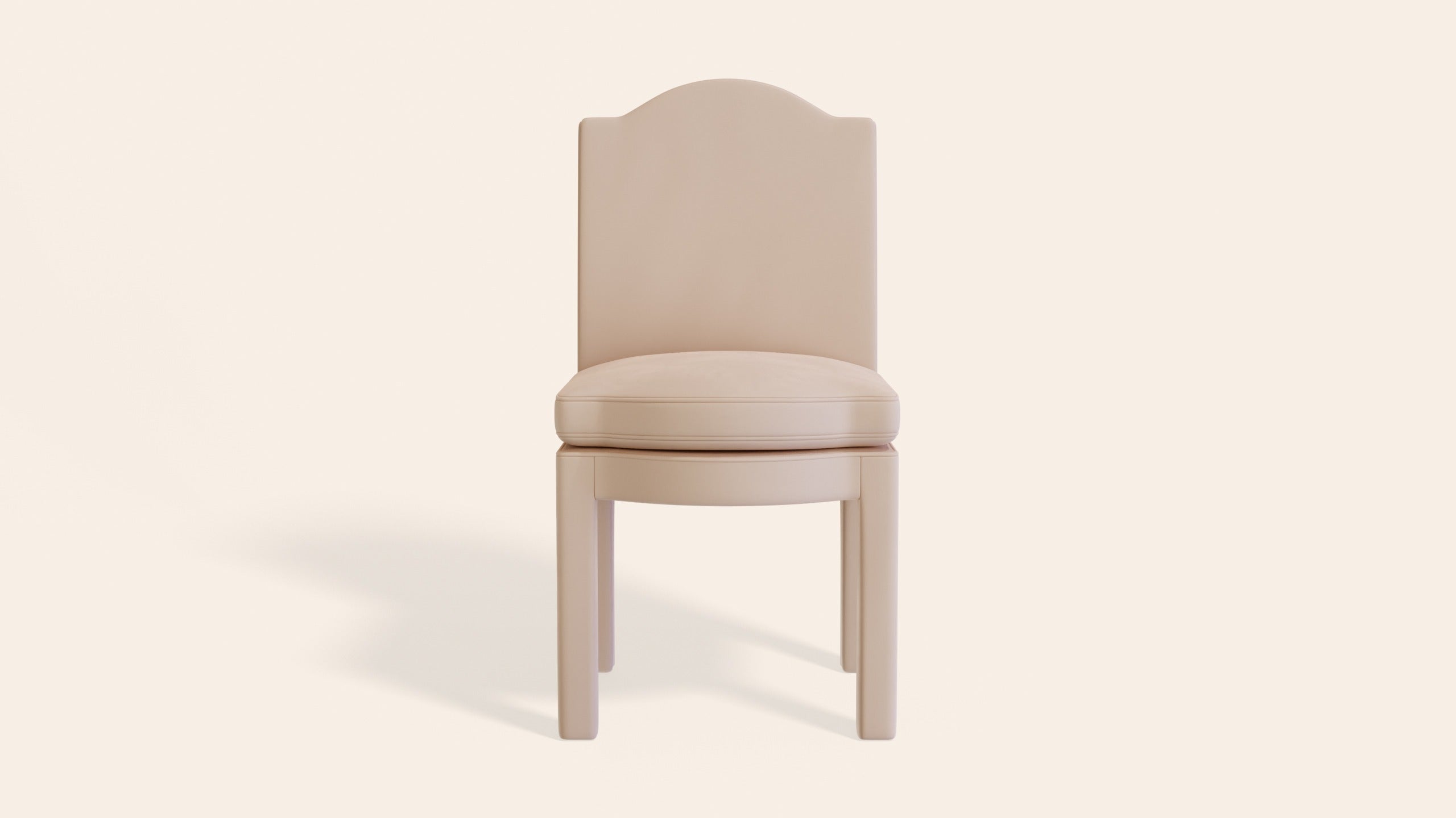 Pair of Leo Dining Chairs, Rose Linen