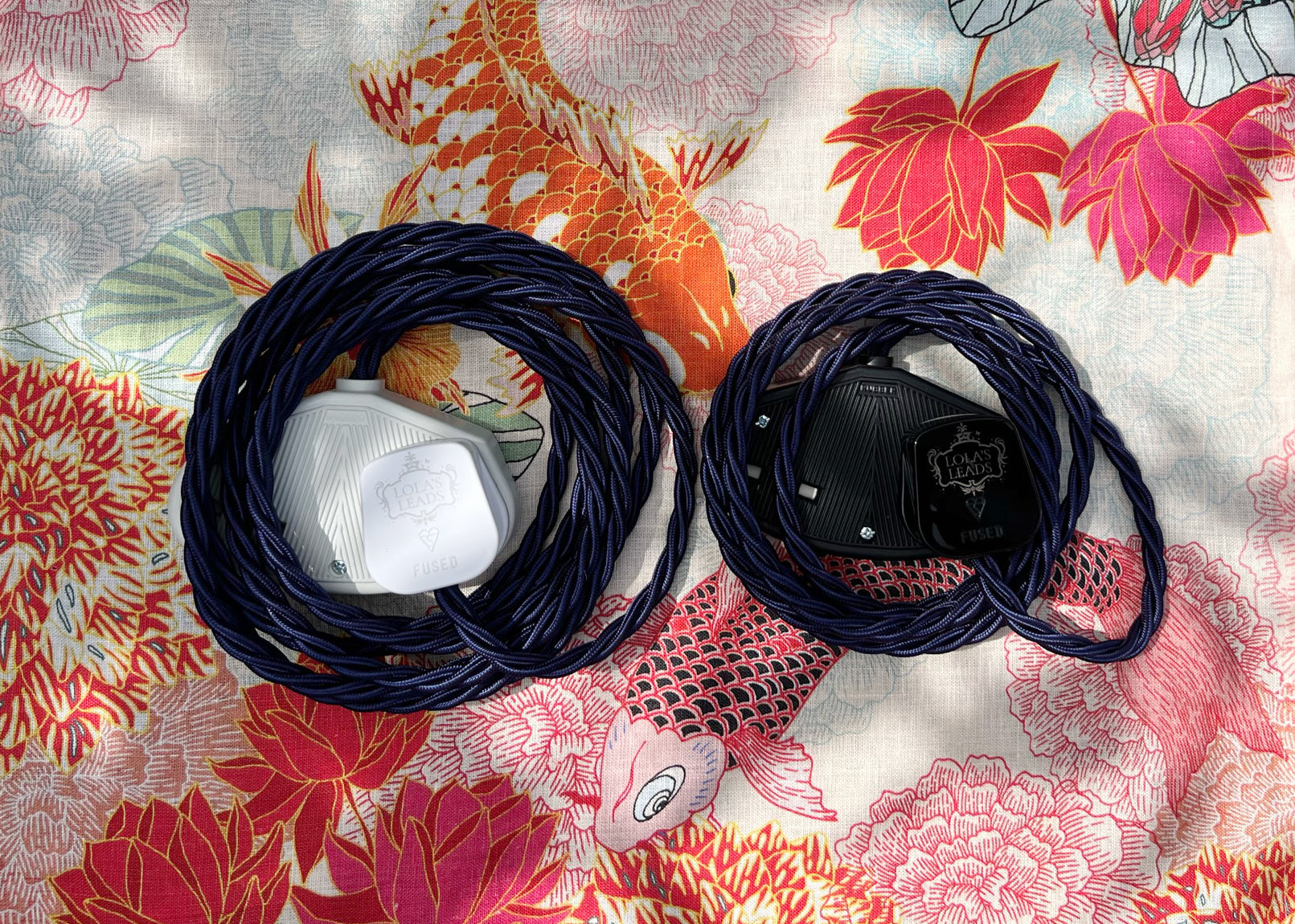 Indigo - Lola's Leads Fabric Extension Cable