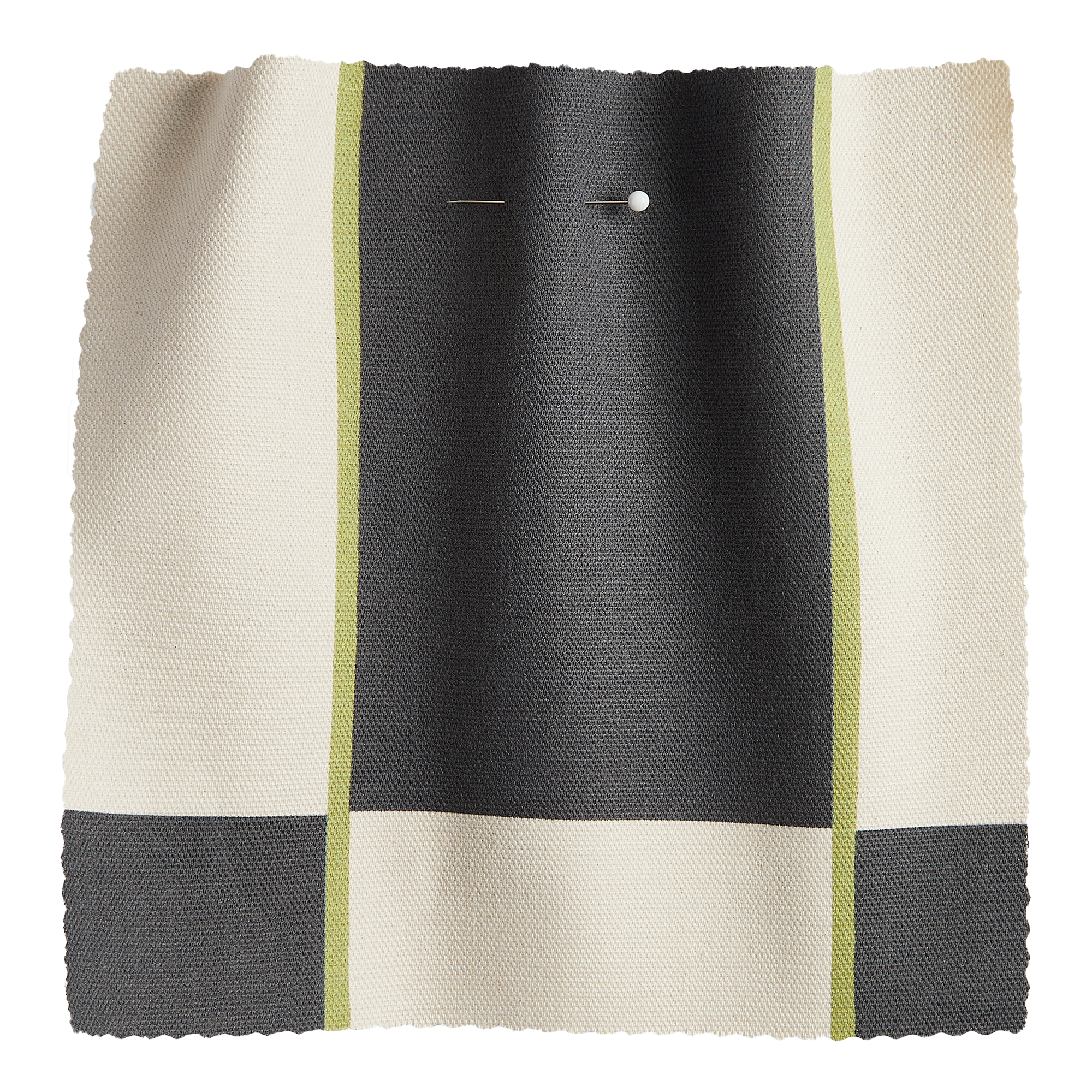 Long Check Fabric | Ink + Lime