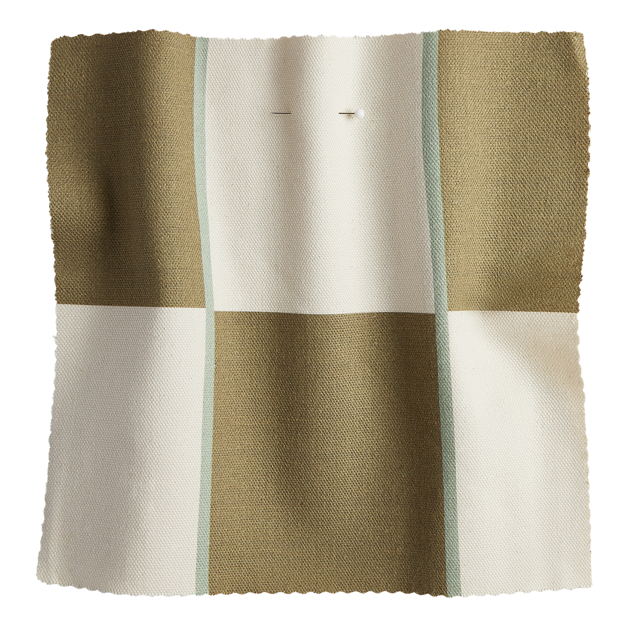 Long Check Fabric | Olive