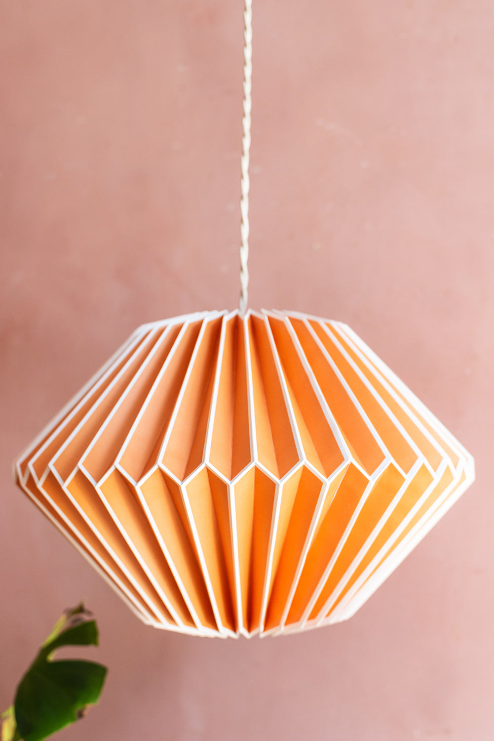 Orange Paper Lampshade