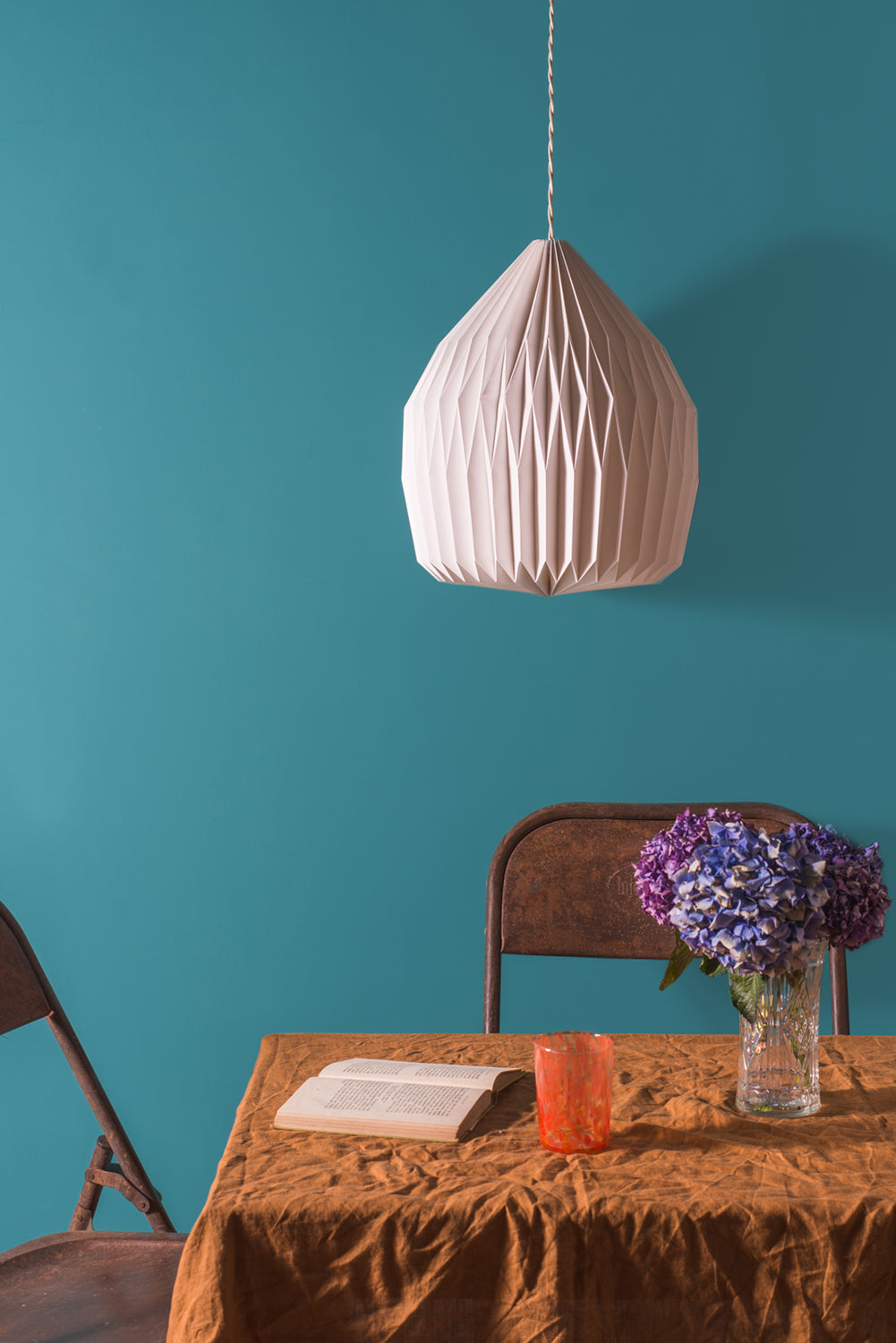 Dome Natural Pleated Paper Lampshade