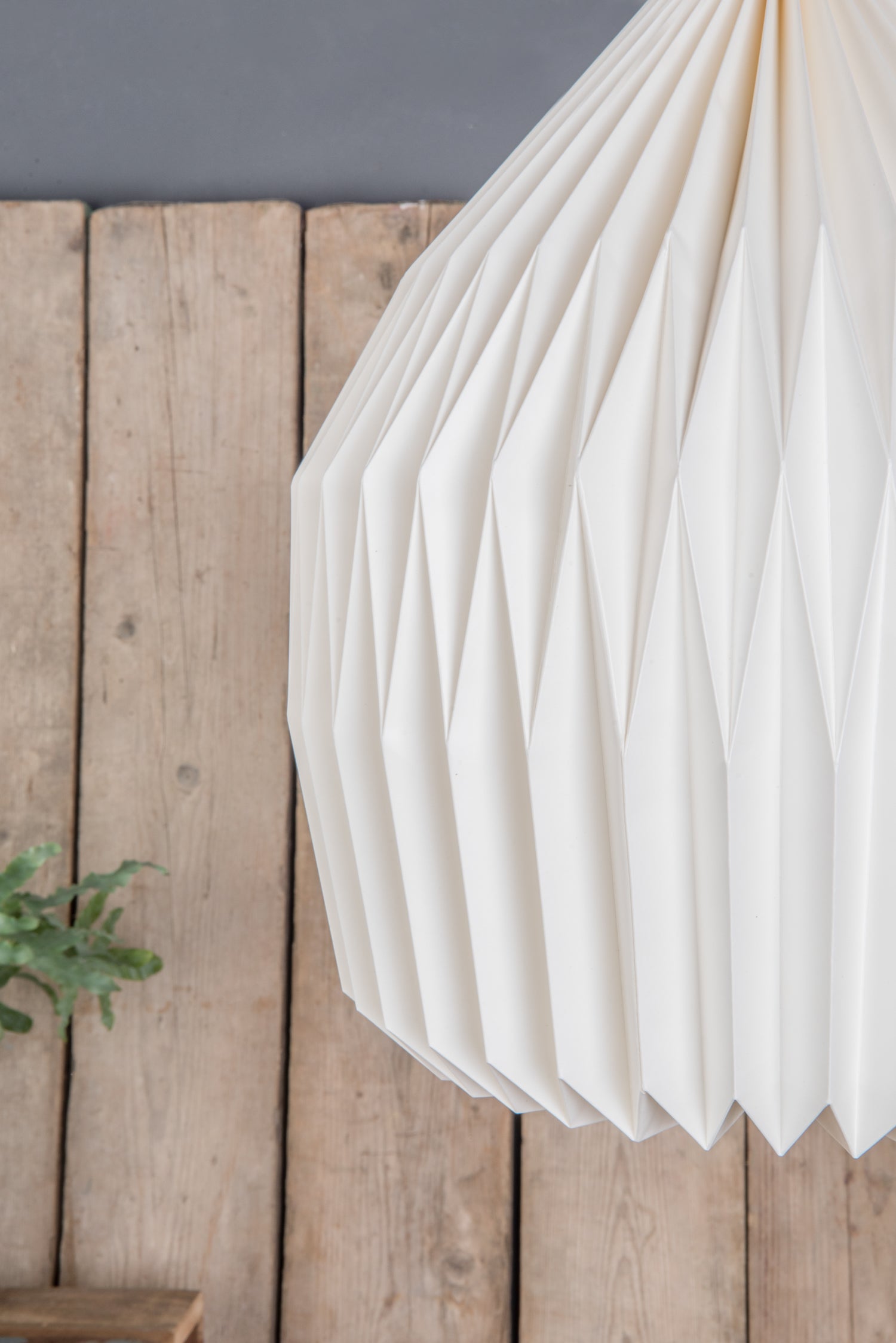 Dome Natural Pleated Paper Lampshade