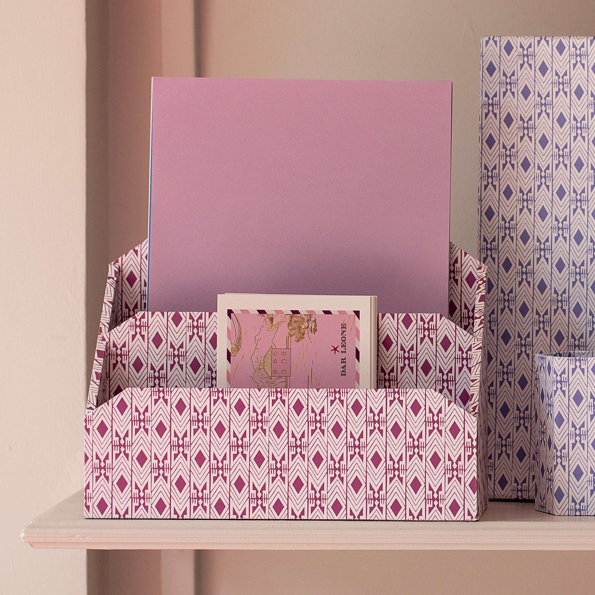 Tijan Cherry Pink Letter Rack