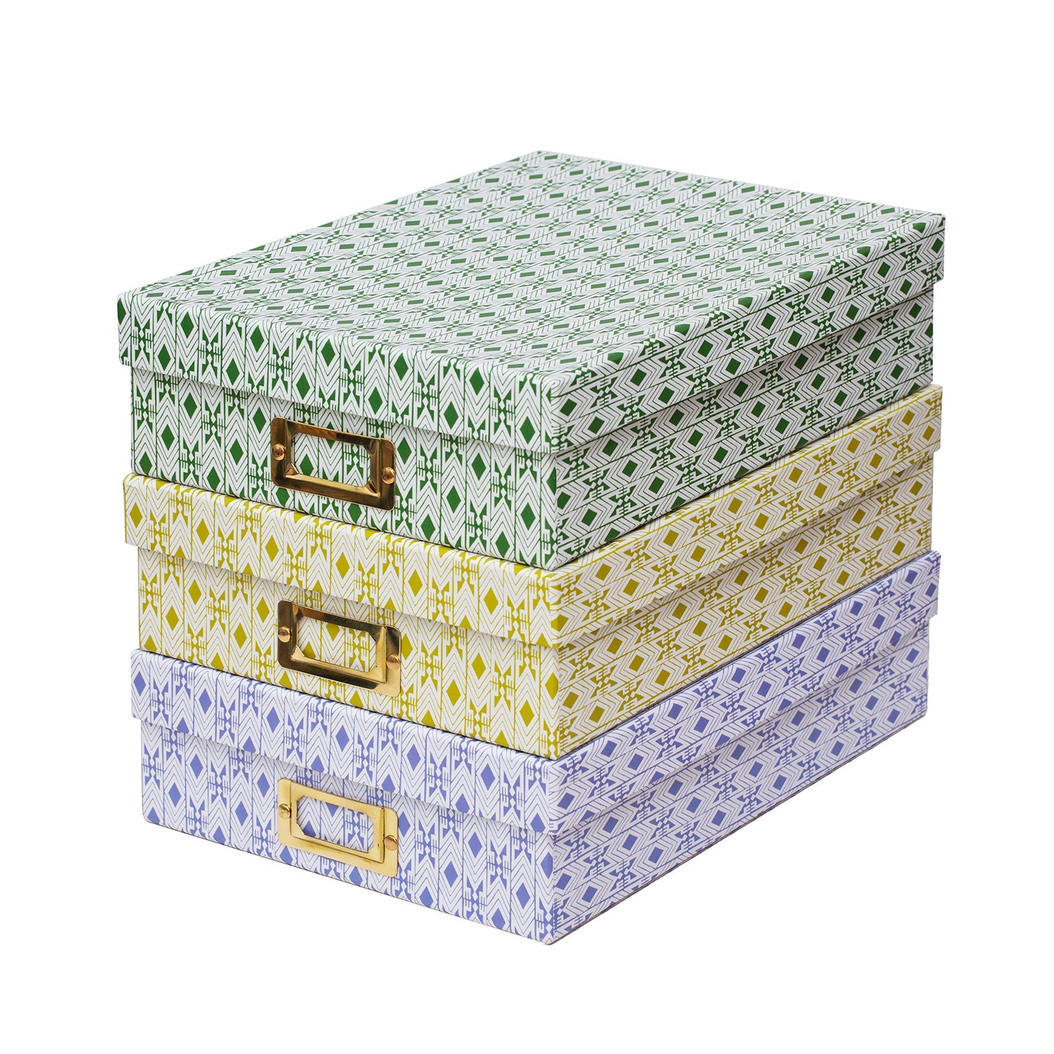 Tijan Maize Yellow Lidded Portfolio Box
