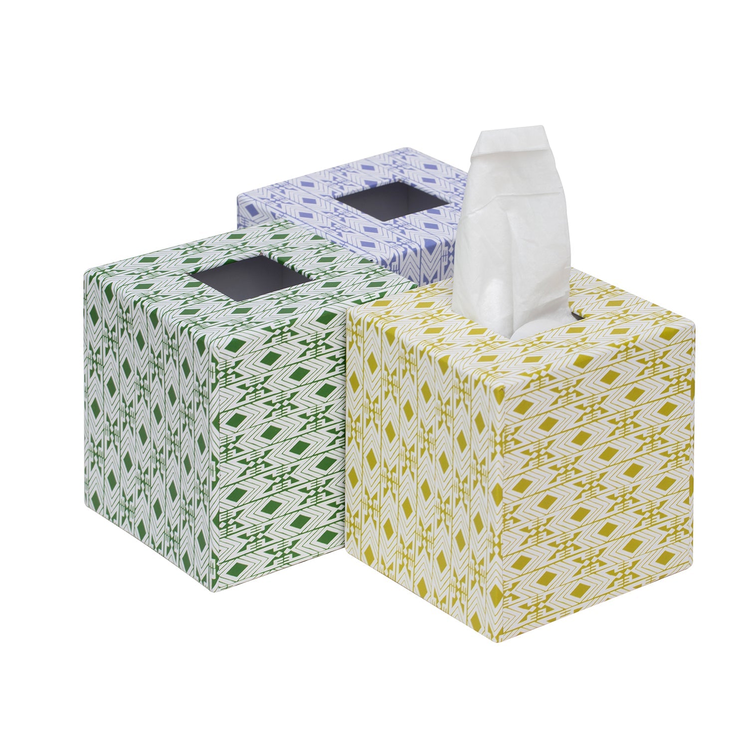 Tijan Violette Blue Tissue Box Cover