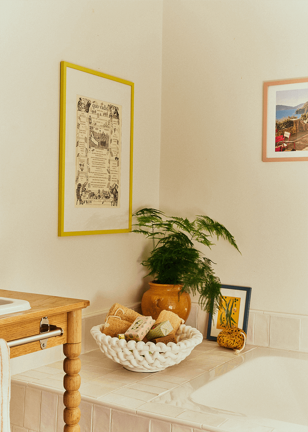 White Basketweave Bowl | Large