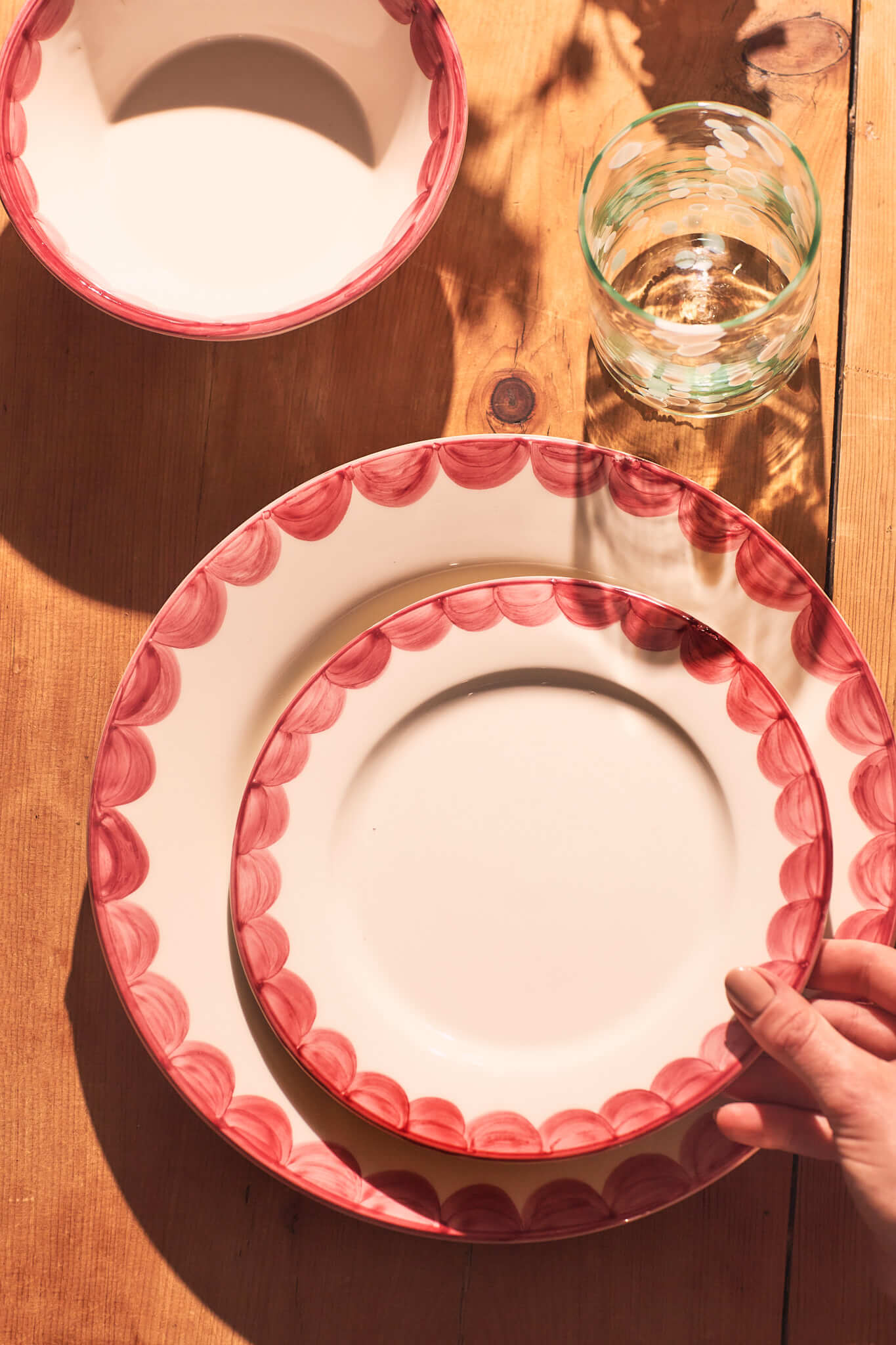 Pink Scallop Side Plate