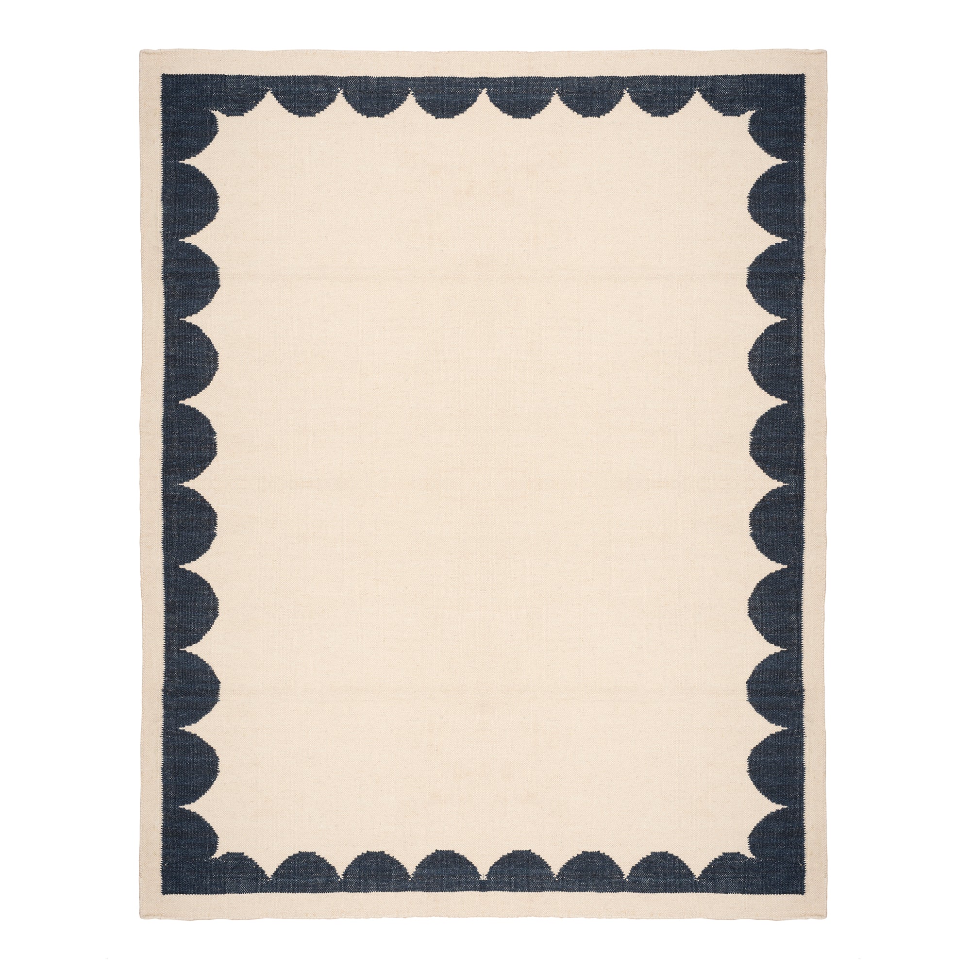 Cavea Rug in Midnight Navy Blue