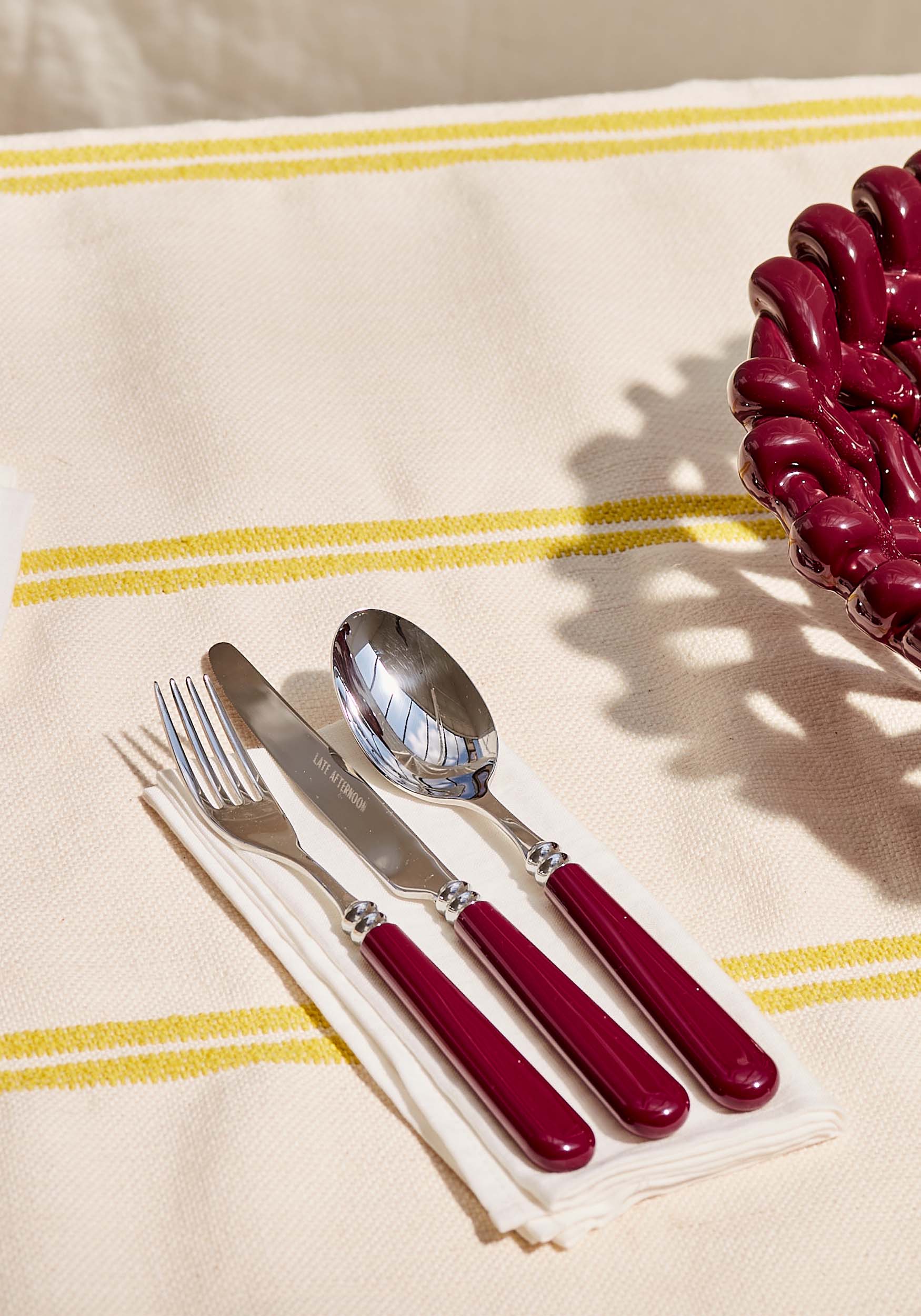 Burgundy Set of 2 Dessert Spoons