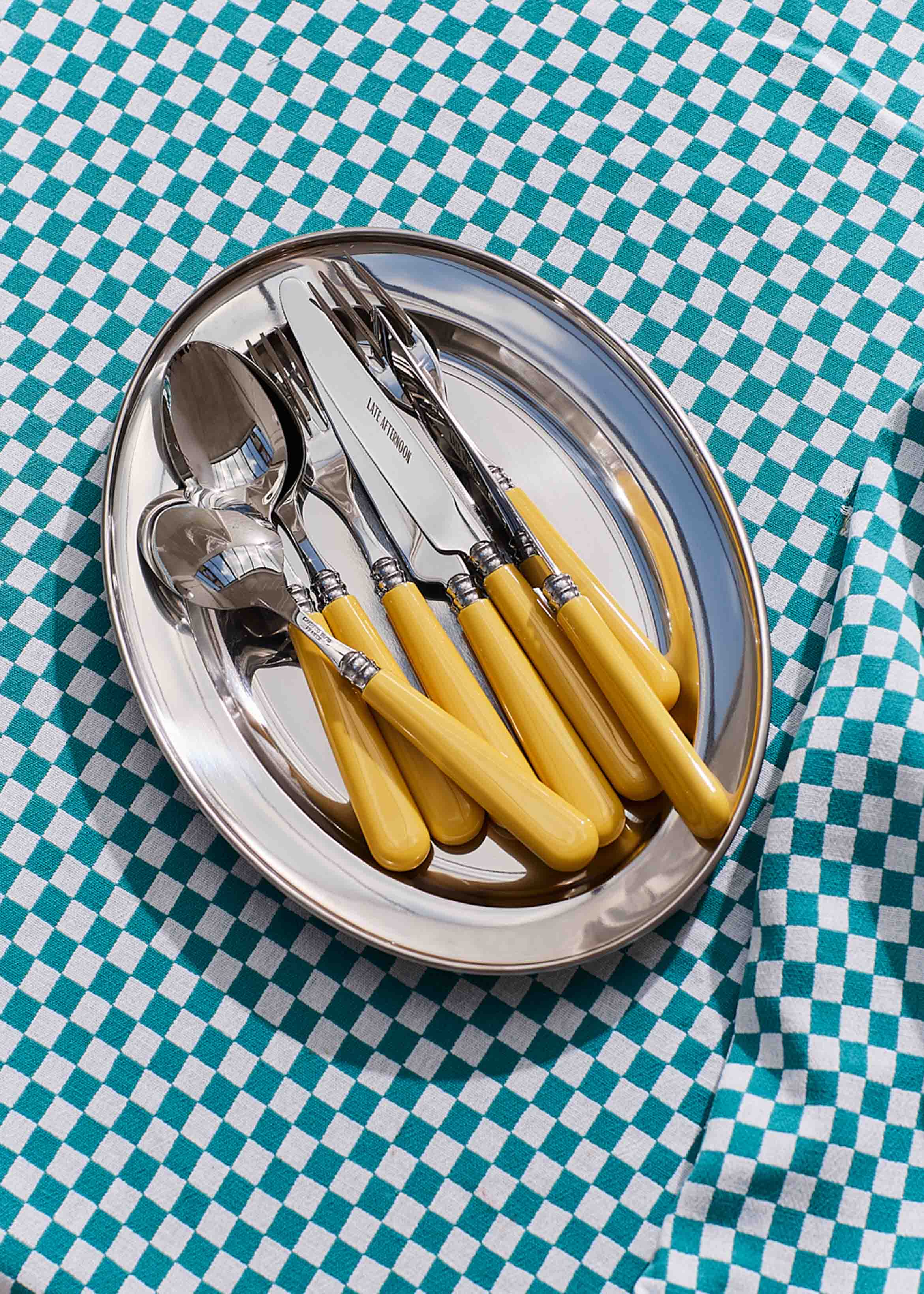 Butter Yellow Knife and Fork Set