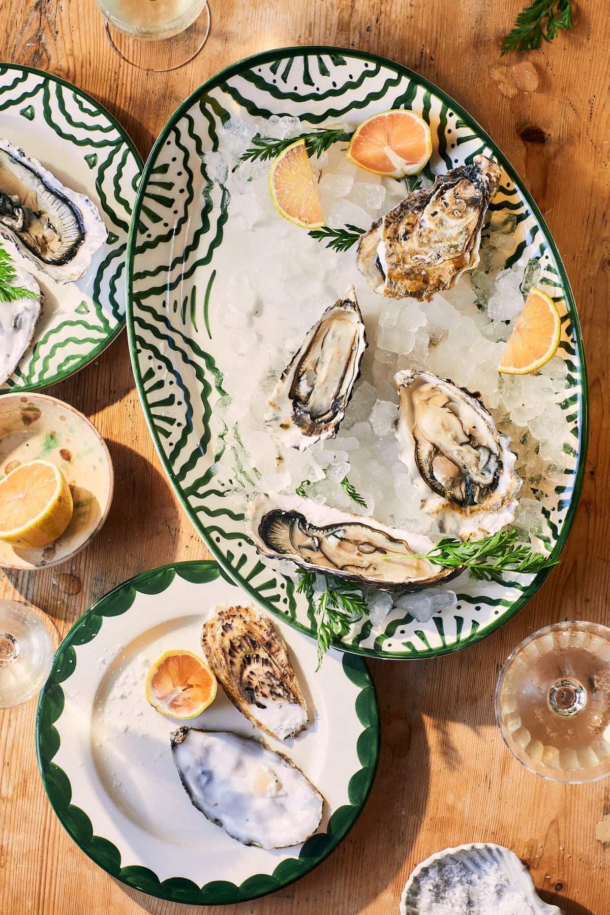 Green Scallop Side Plate | Singles & Set of 4