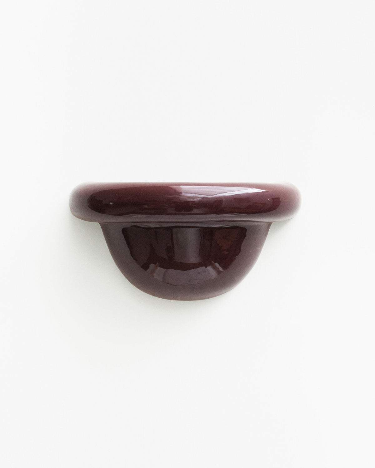 Redonda Uplight Ceramic Sconce Wall Light, Burgundy