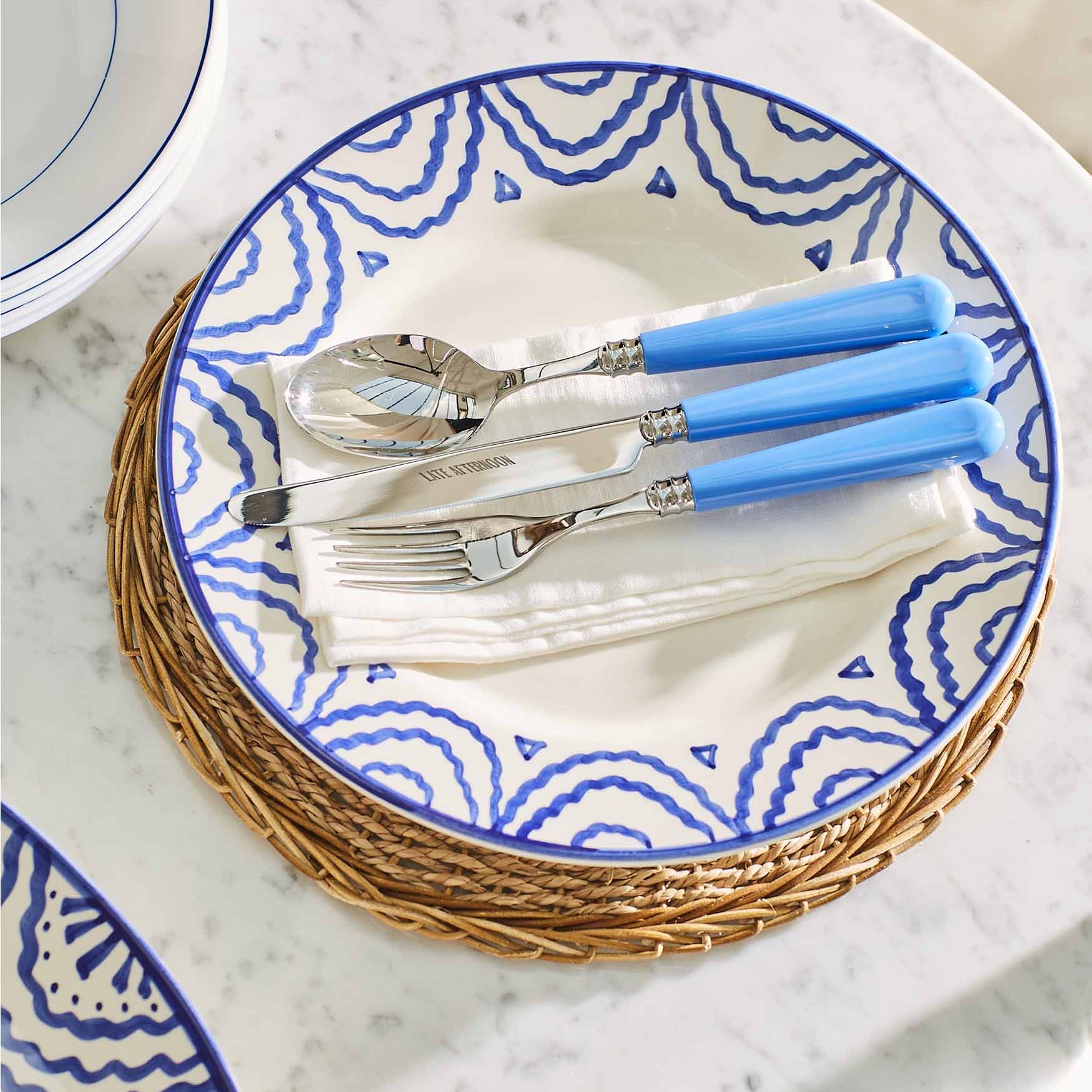 Sky Blue Teaspoons | Set of 2