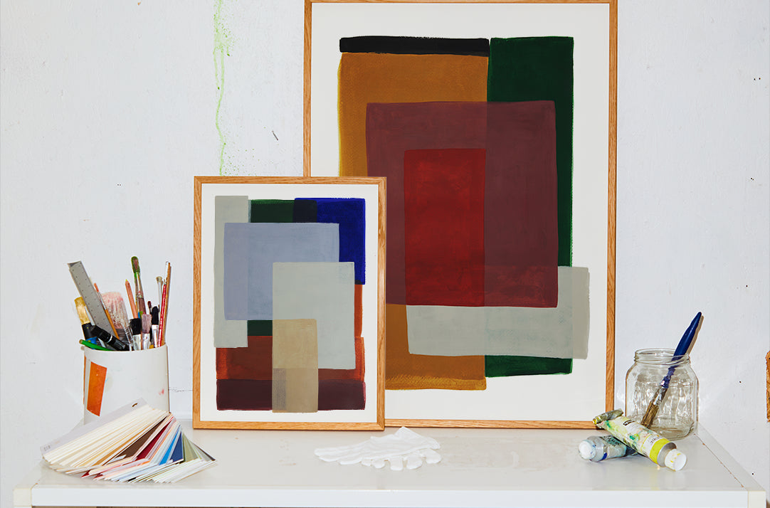 Layers 02 Print by Berit Mogensen Lopez