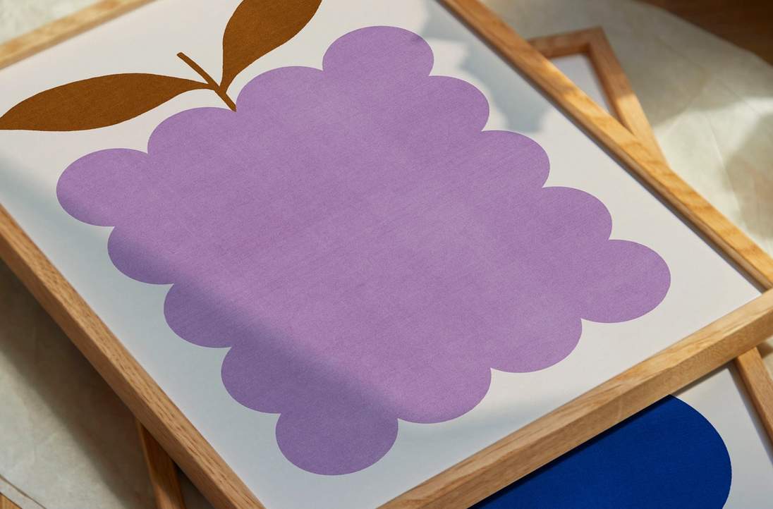 Lilac Berry Print by Juliette van Rhyn