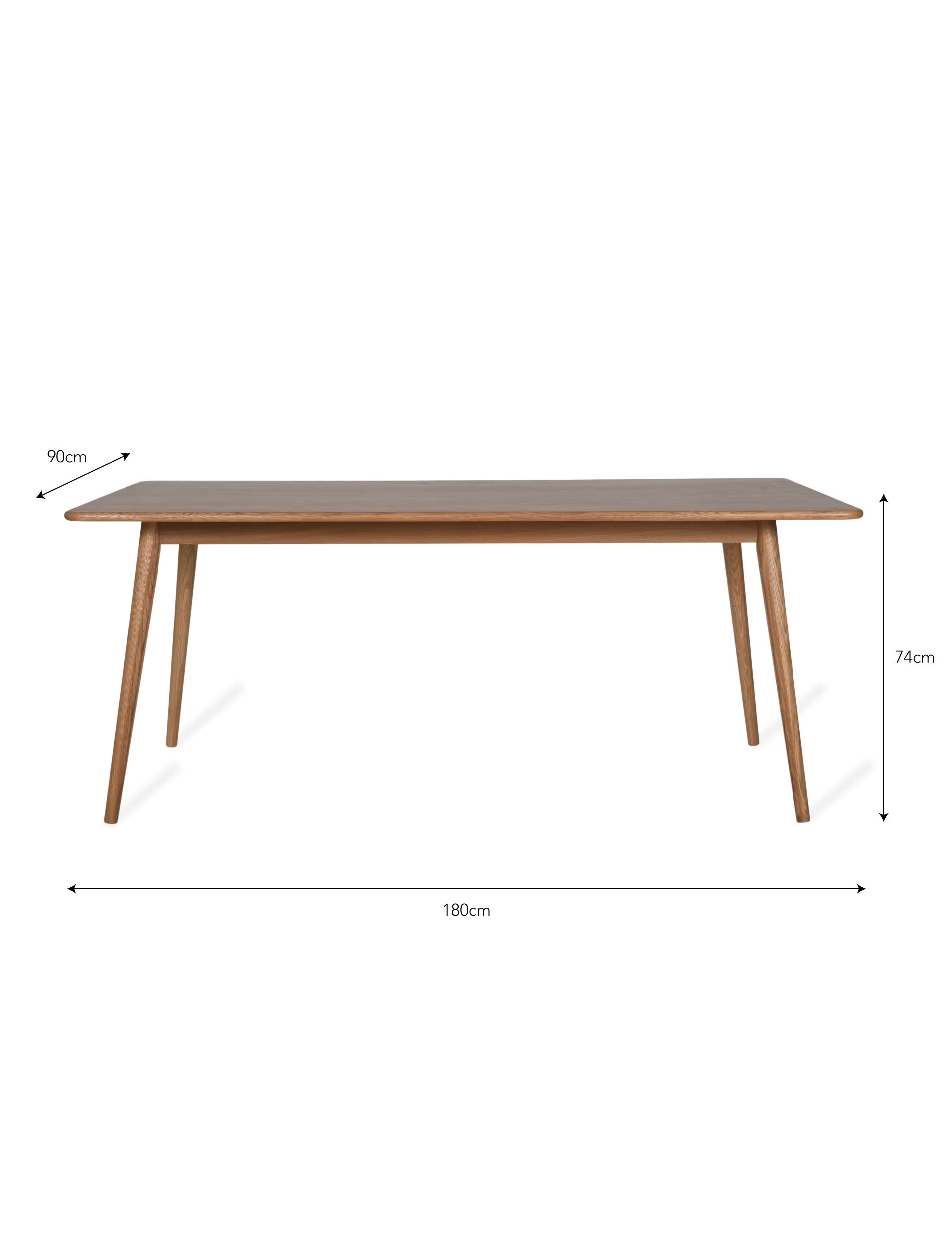 Longcot Dining Table Natural