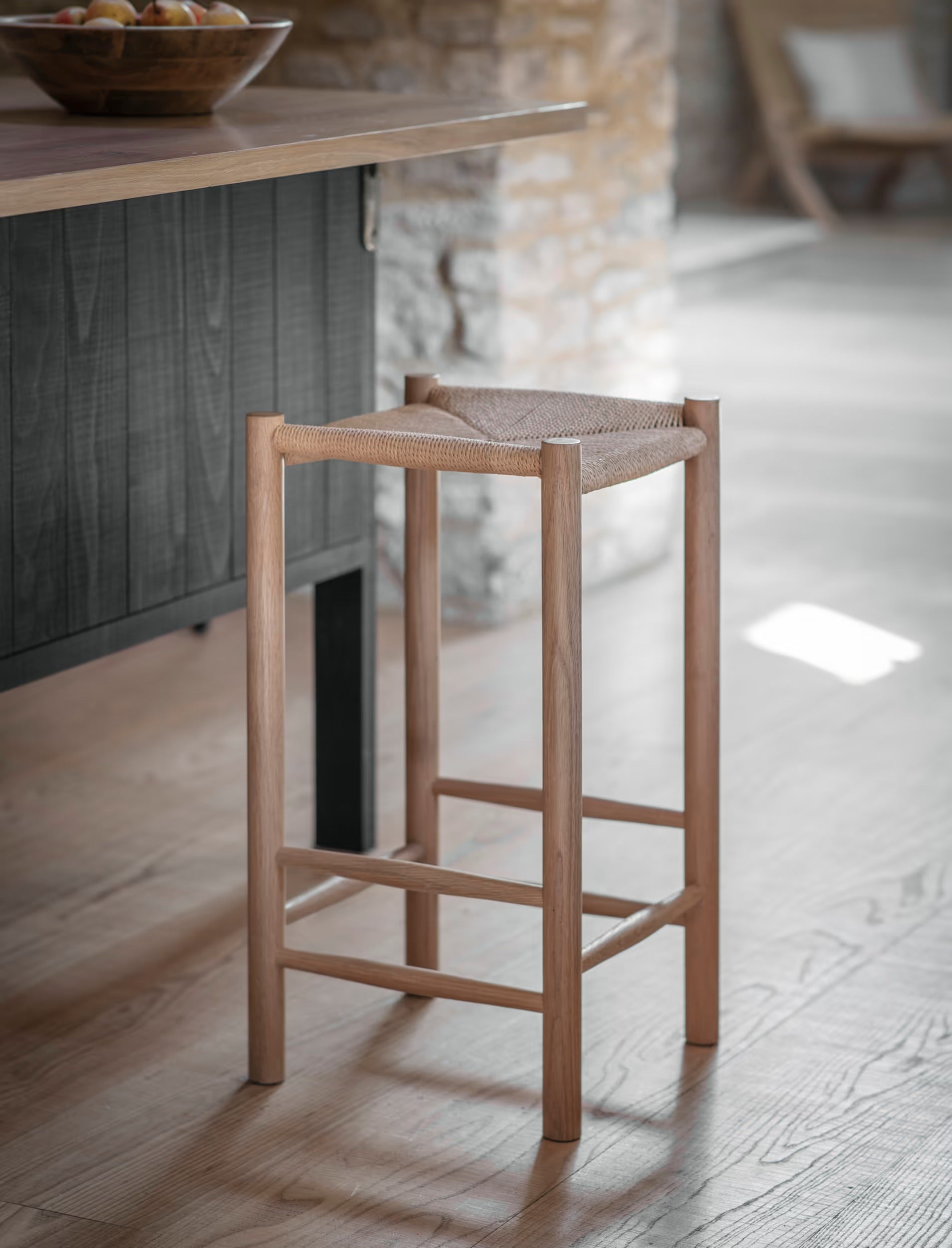 Longworth Bar Stool Natural