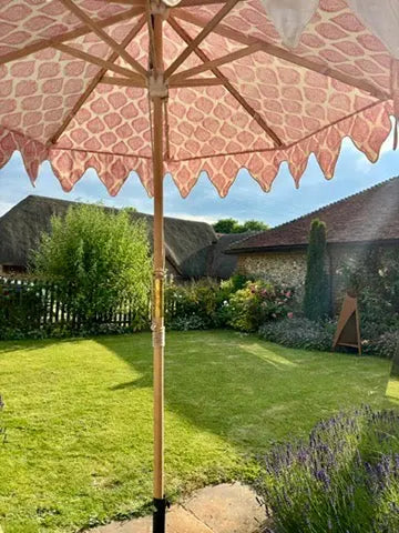Horkesley Luxury Garden Parasol | Ascot Pink