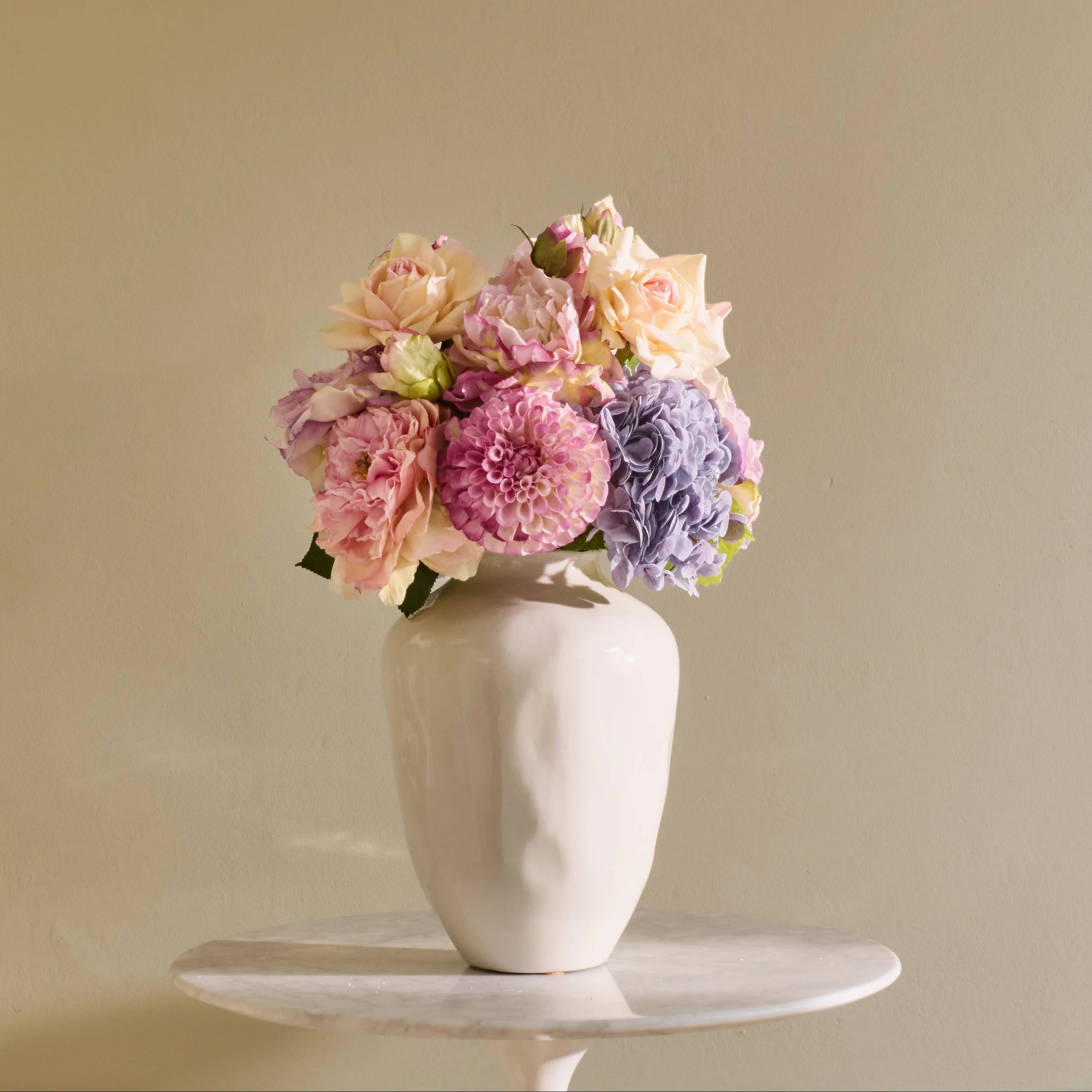 The Margot | Faux Flower Arrangements | Soft Pinks & Purples