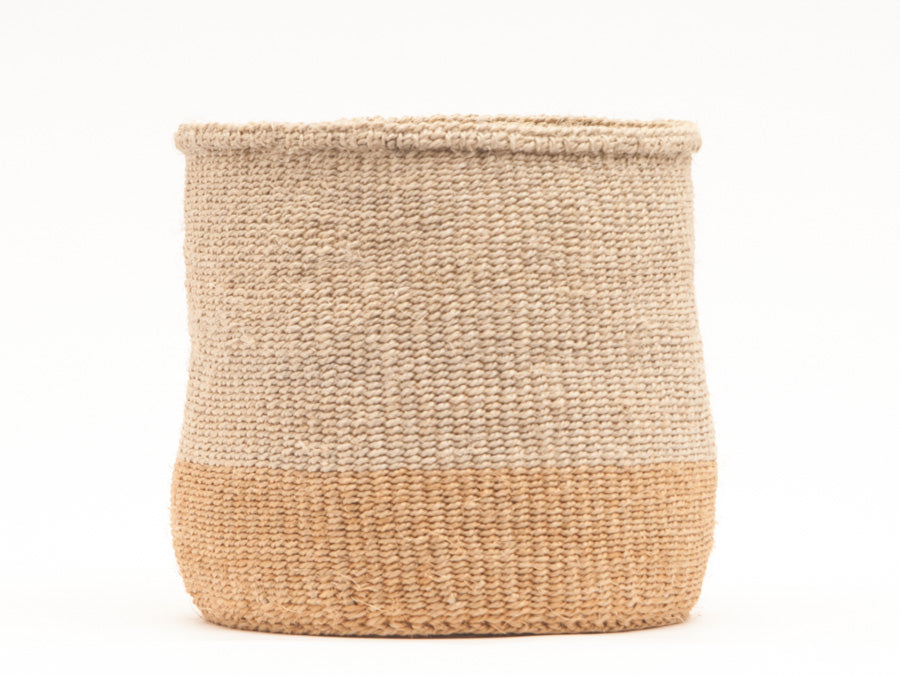 Mbili Two Tone Woven Storage Basket