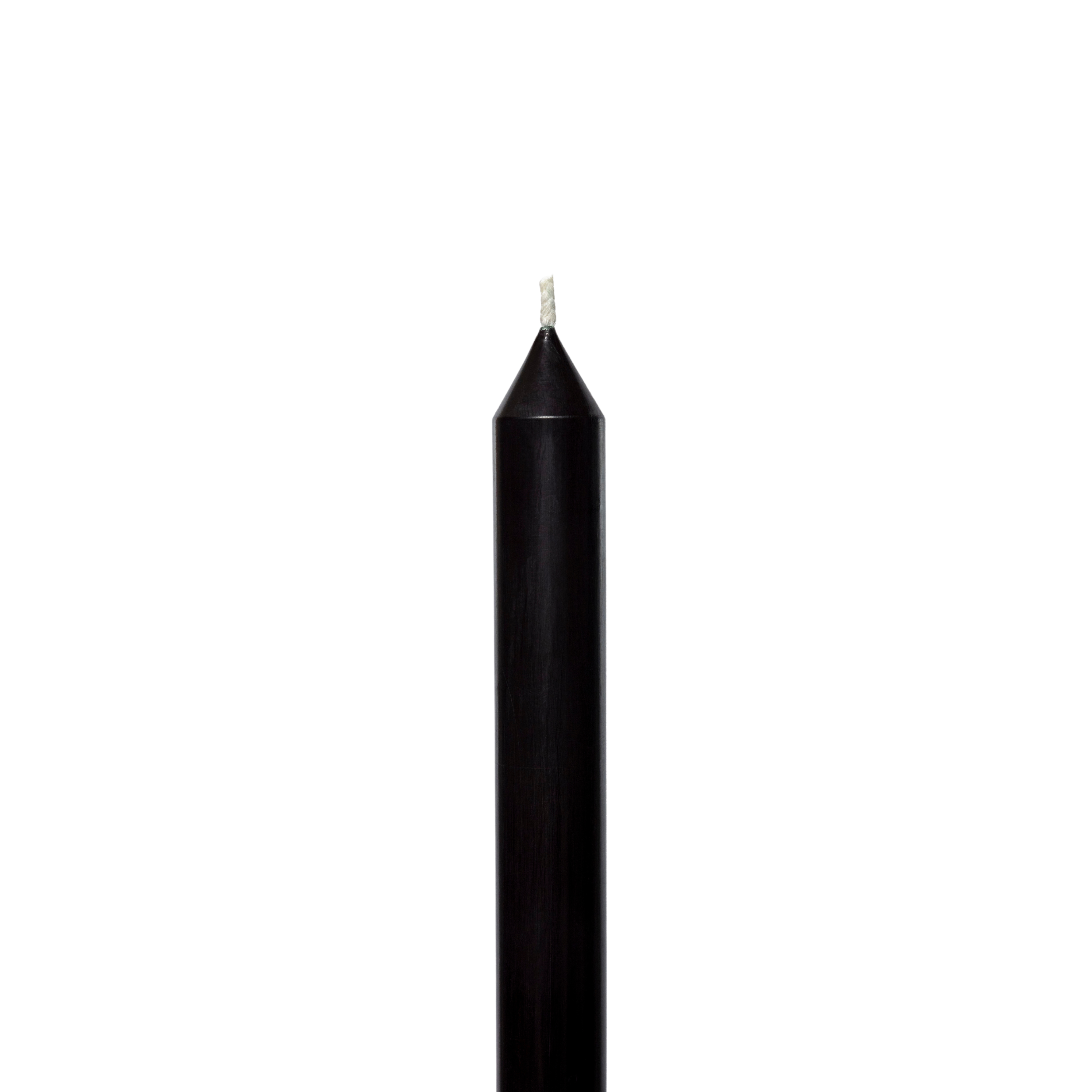 Black Tapered Candle Pair