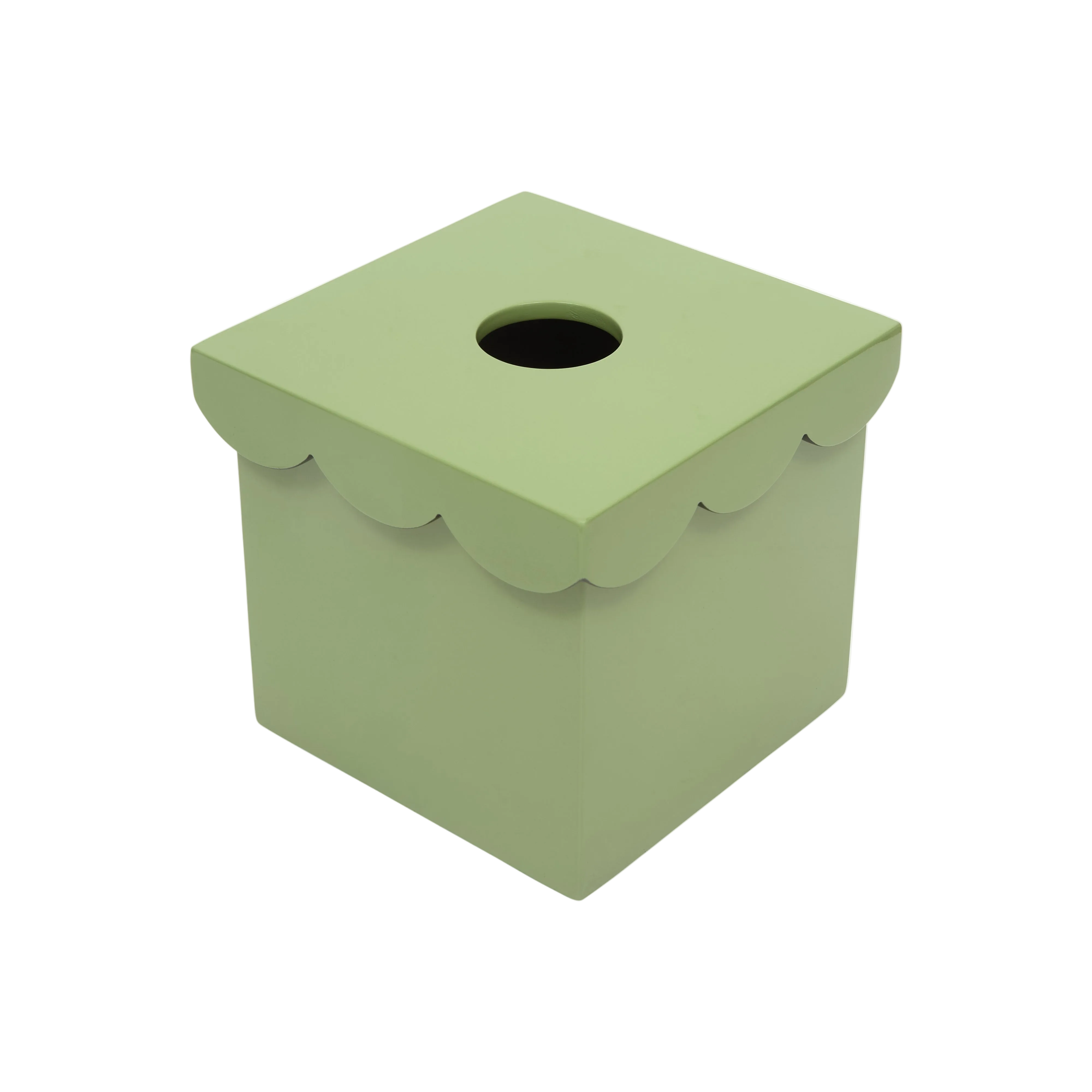 The Isabella Tissue Box in Green
